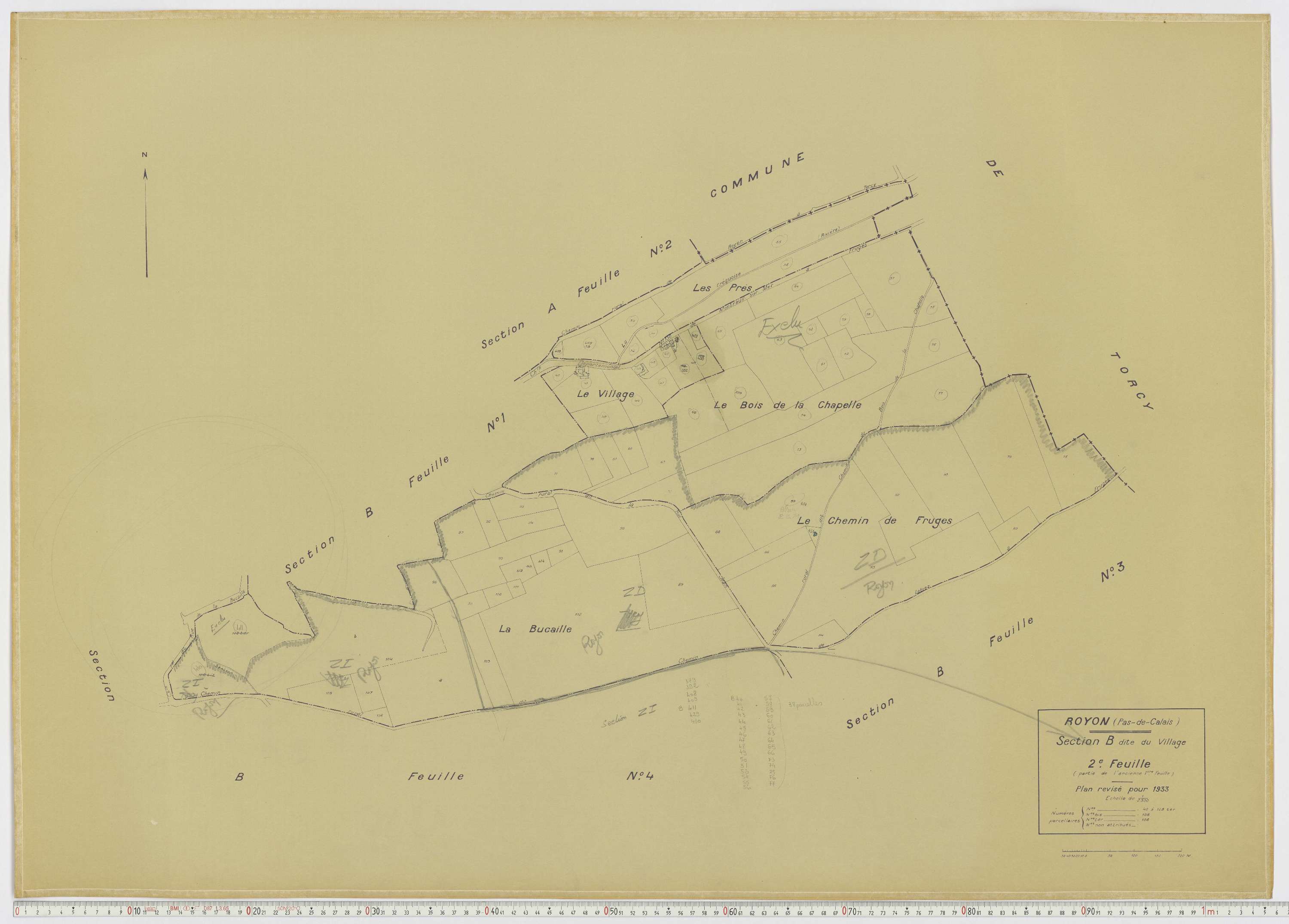 Royon - Section B, feuille 2.