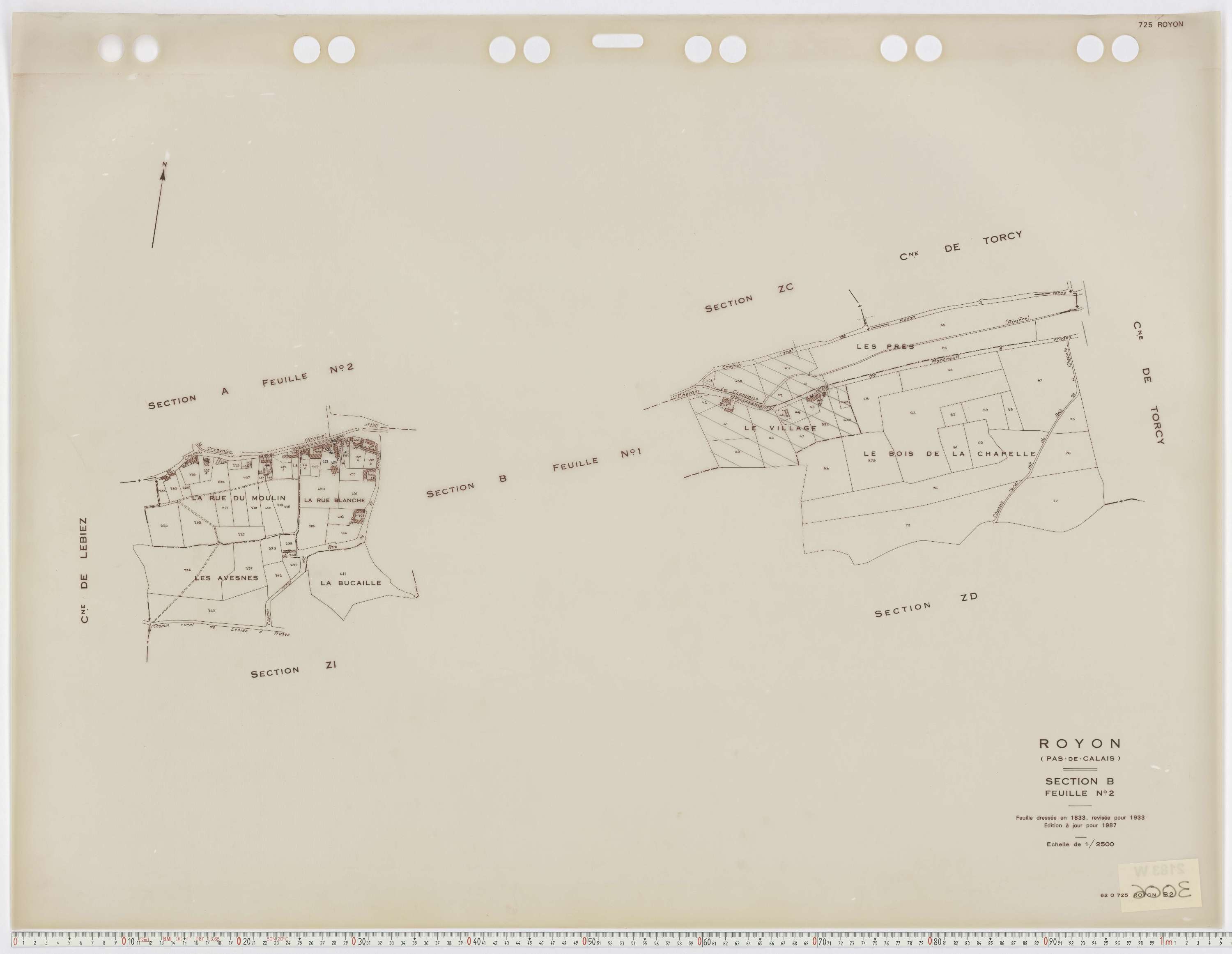 Royon - Section B, feuille 2.