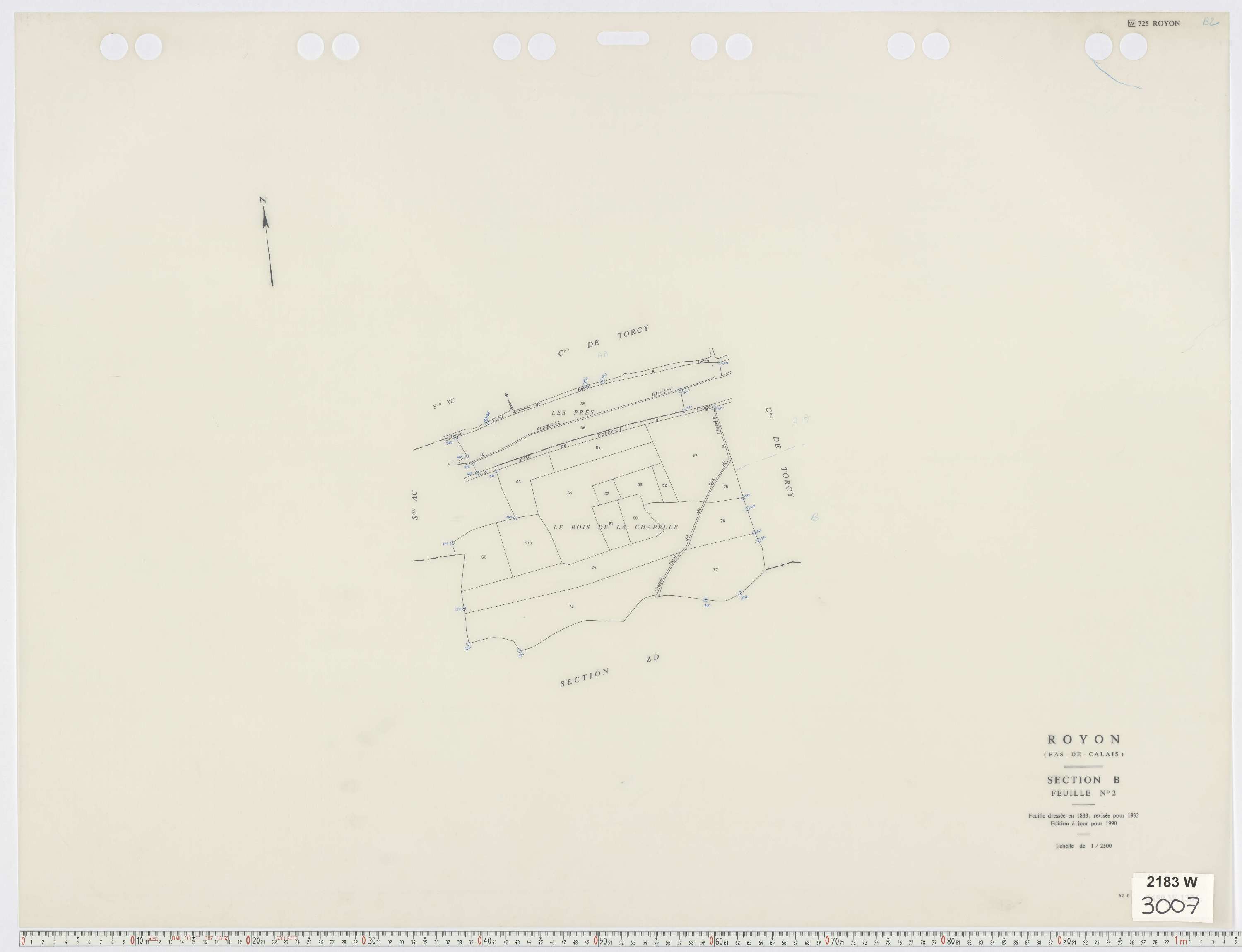 Royon - Section B, feuille 2.