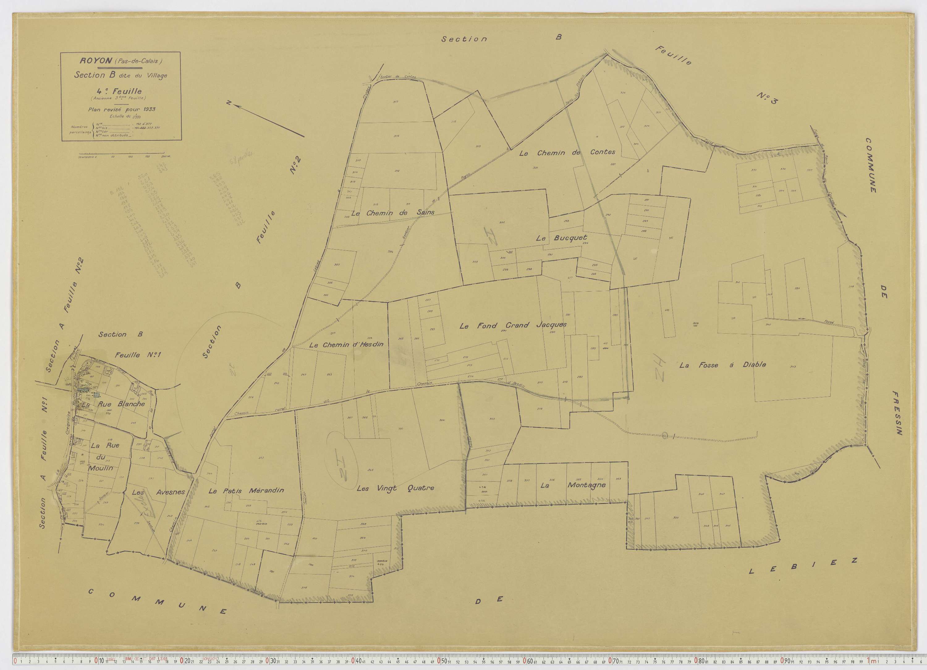 Royon - Section B, feuille 4.