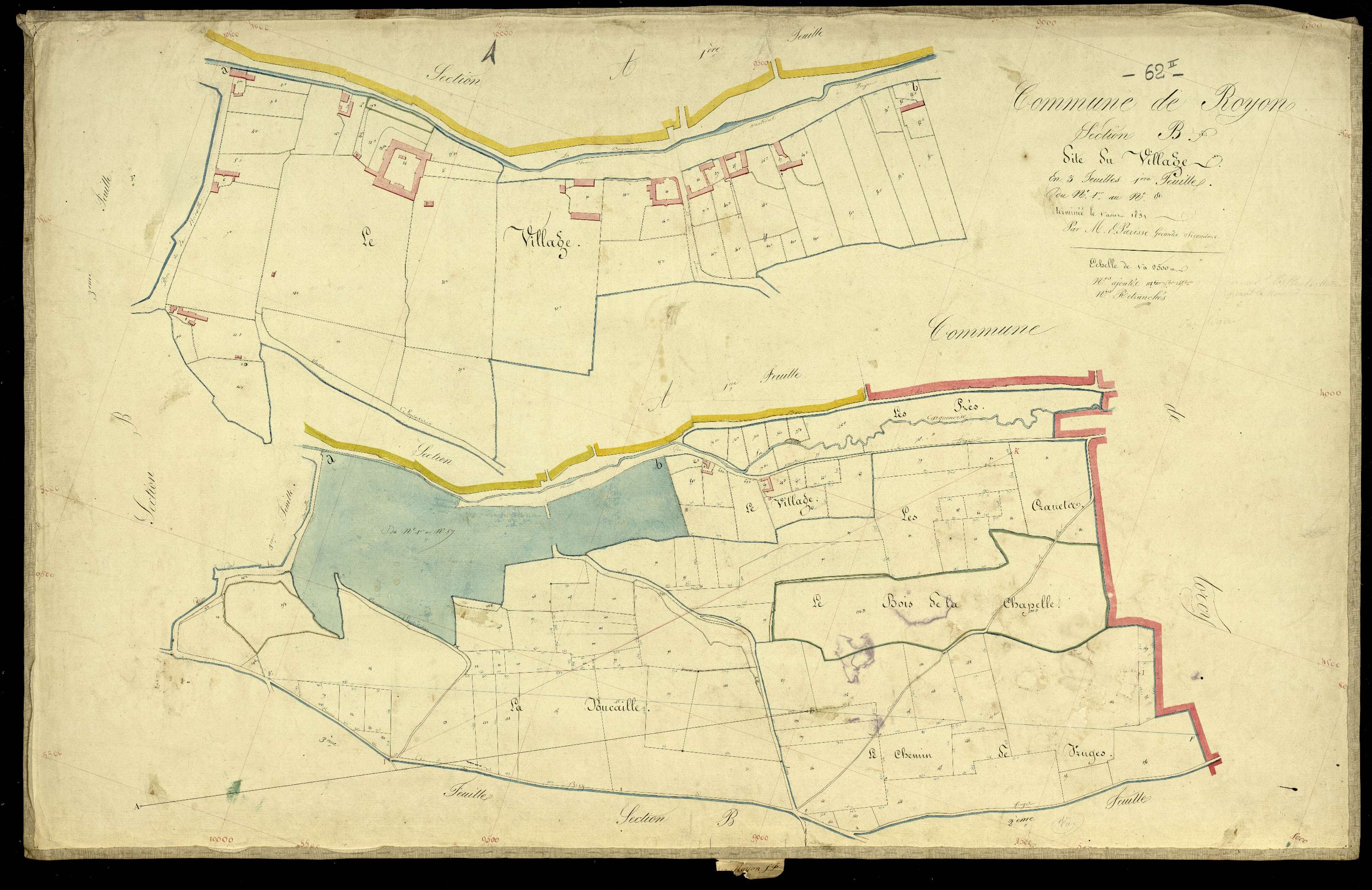 Royon - Section B, 1re feuille