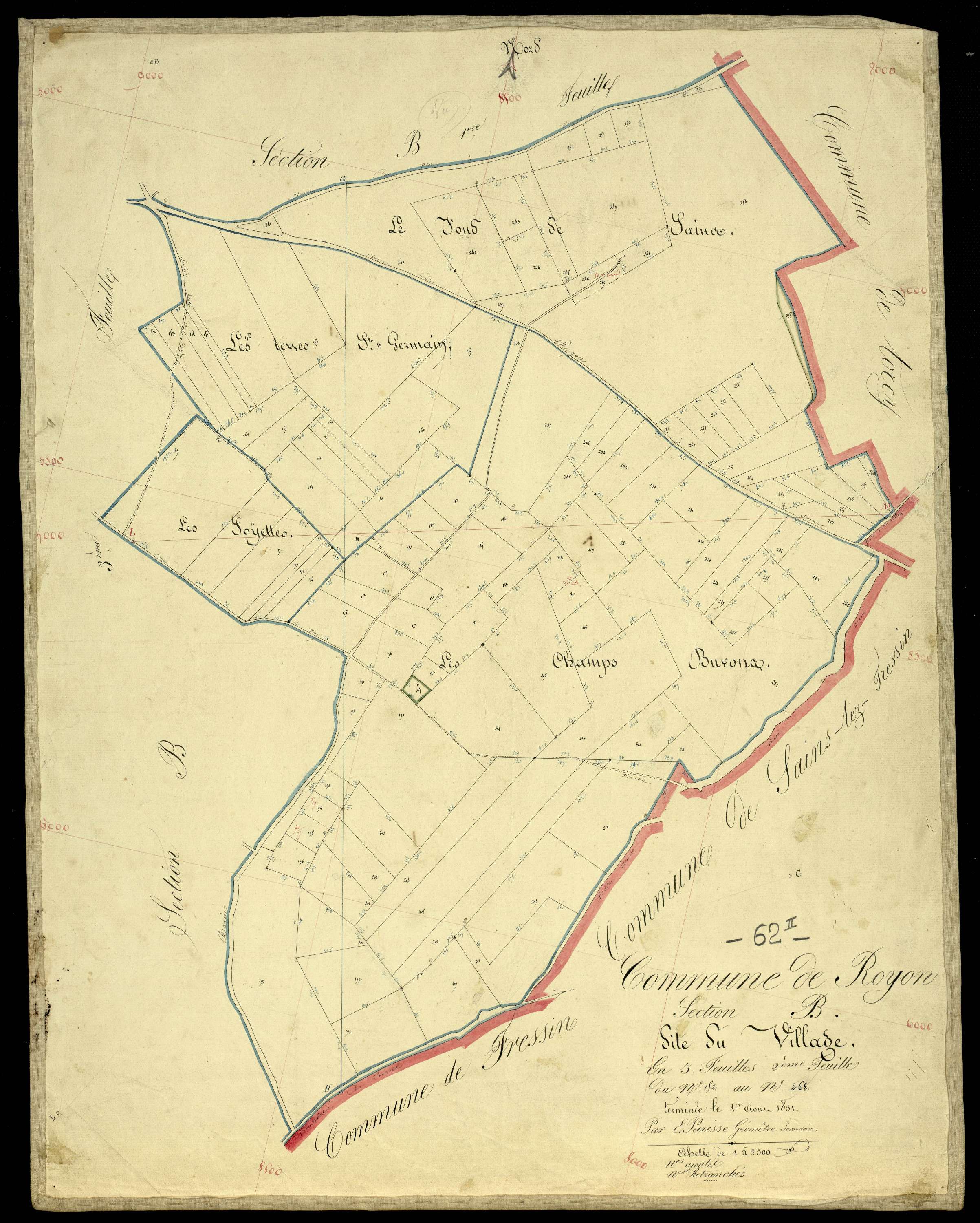 Royon - Section B, 2e feuille