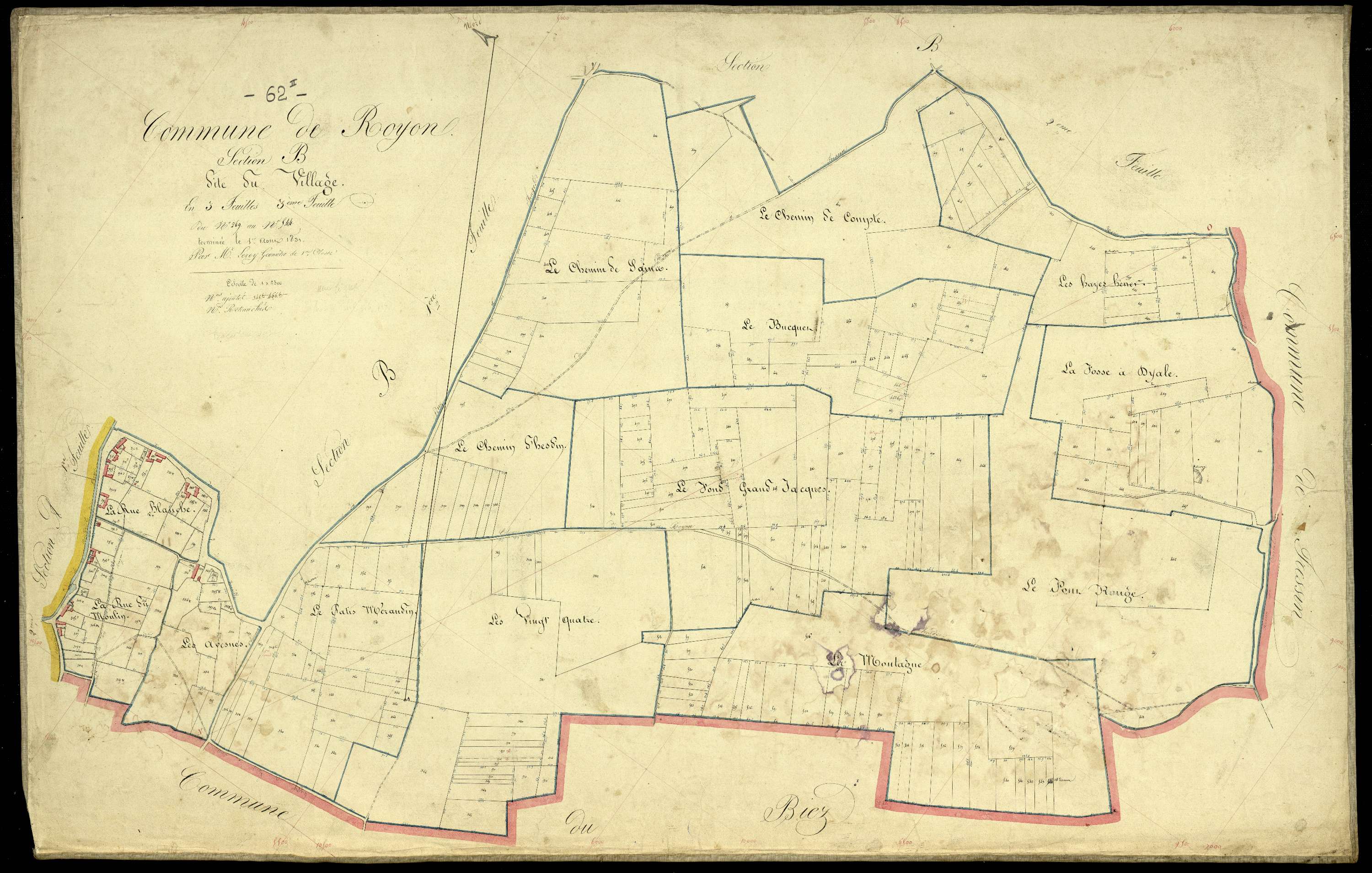 Royon - Section B, 3e feuille