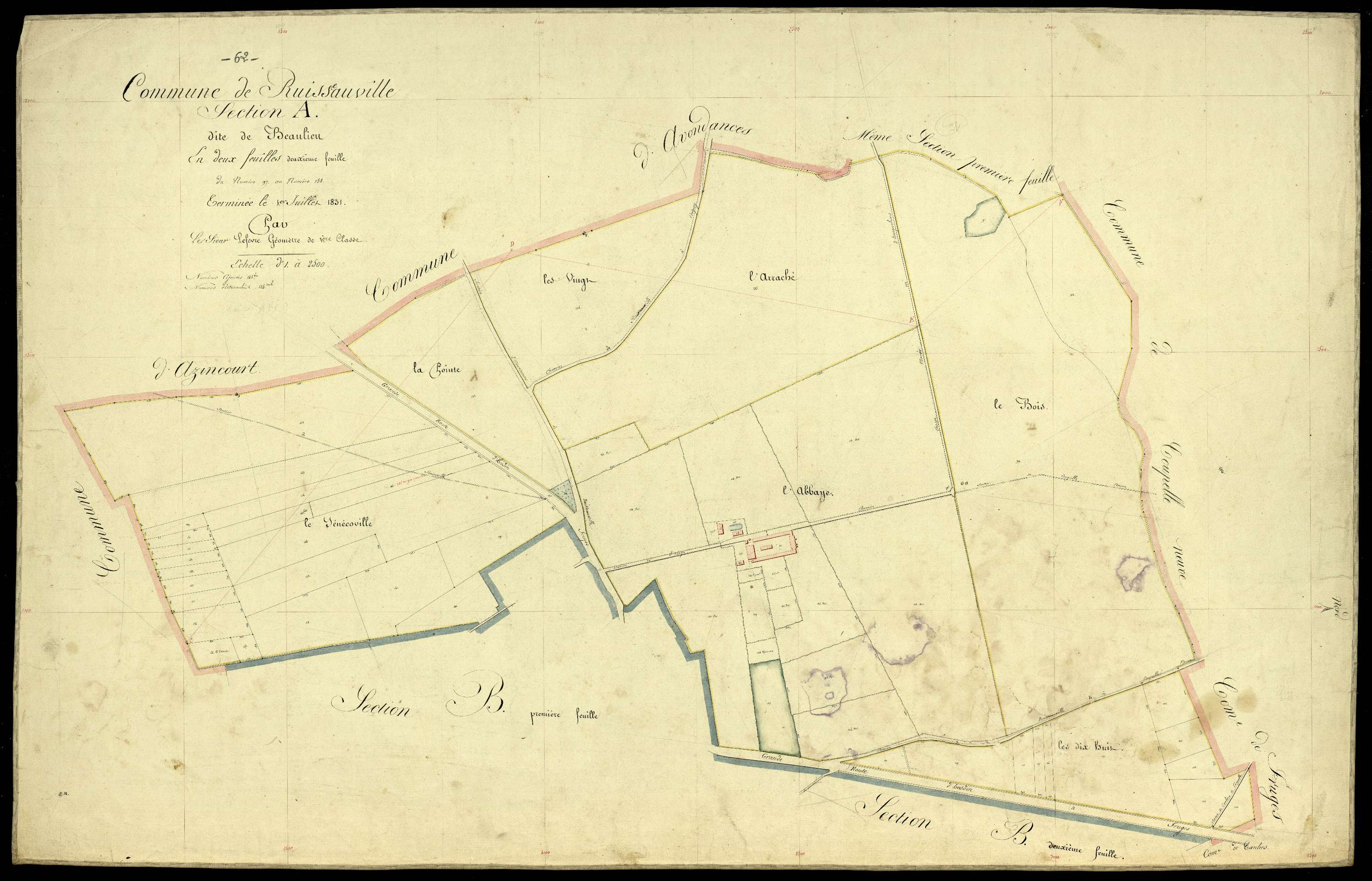 Ruisseauville - Section A, 2e feuille