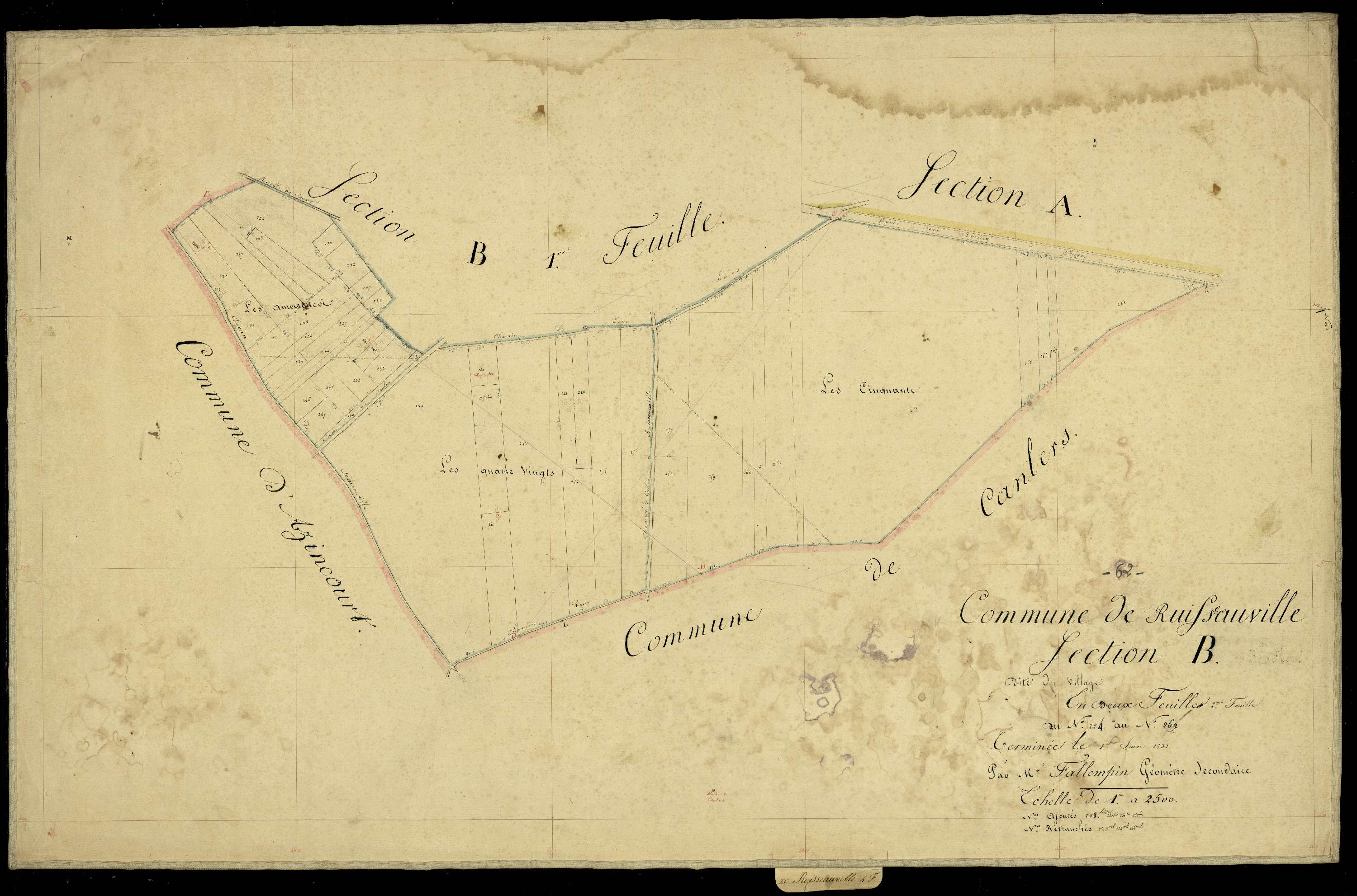 Ruisseauville - Section B, 2e feuille