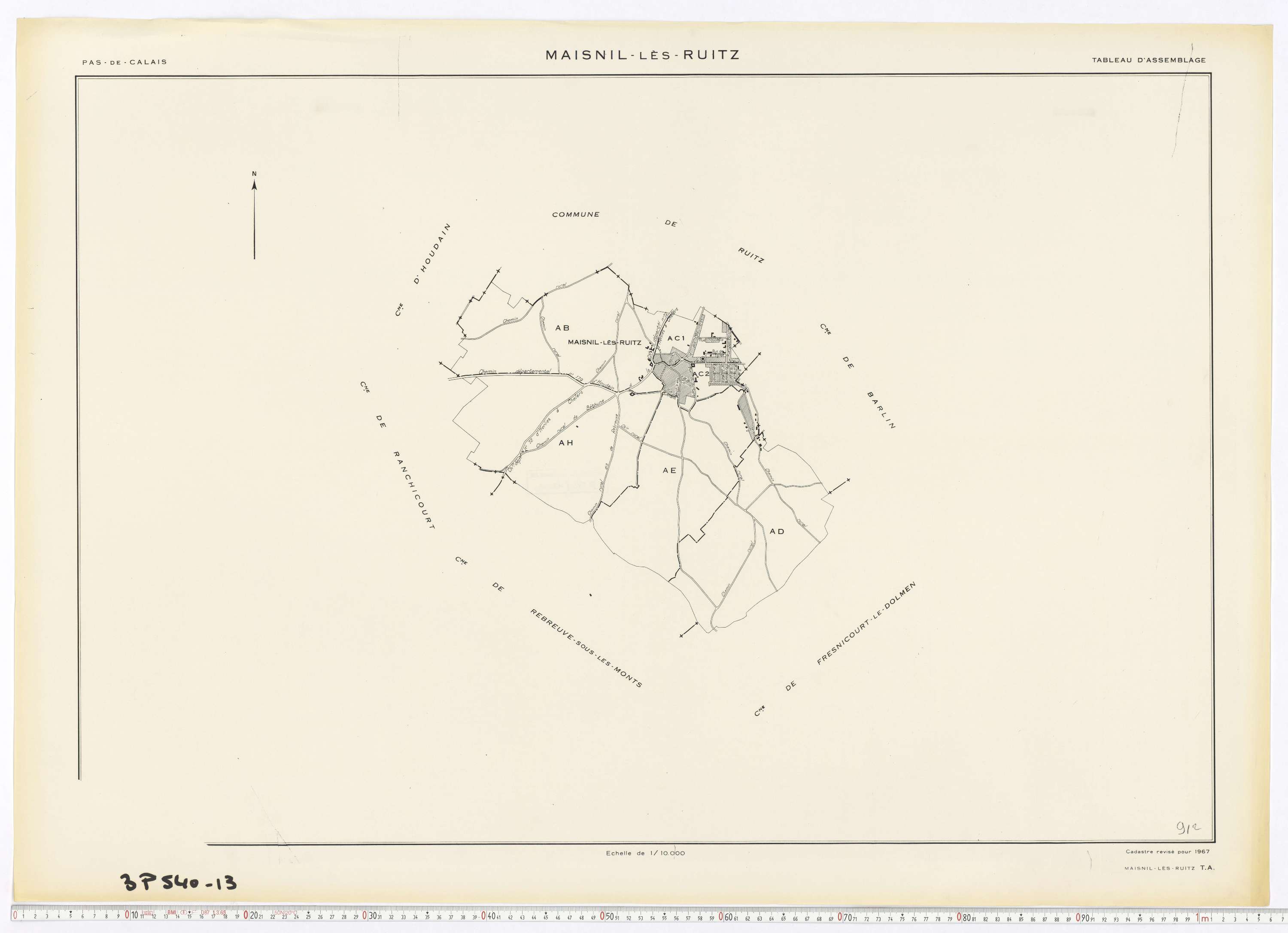 Ruitz - Tableau d'assemblage.