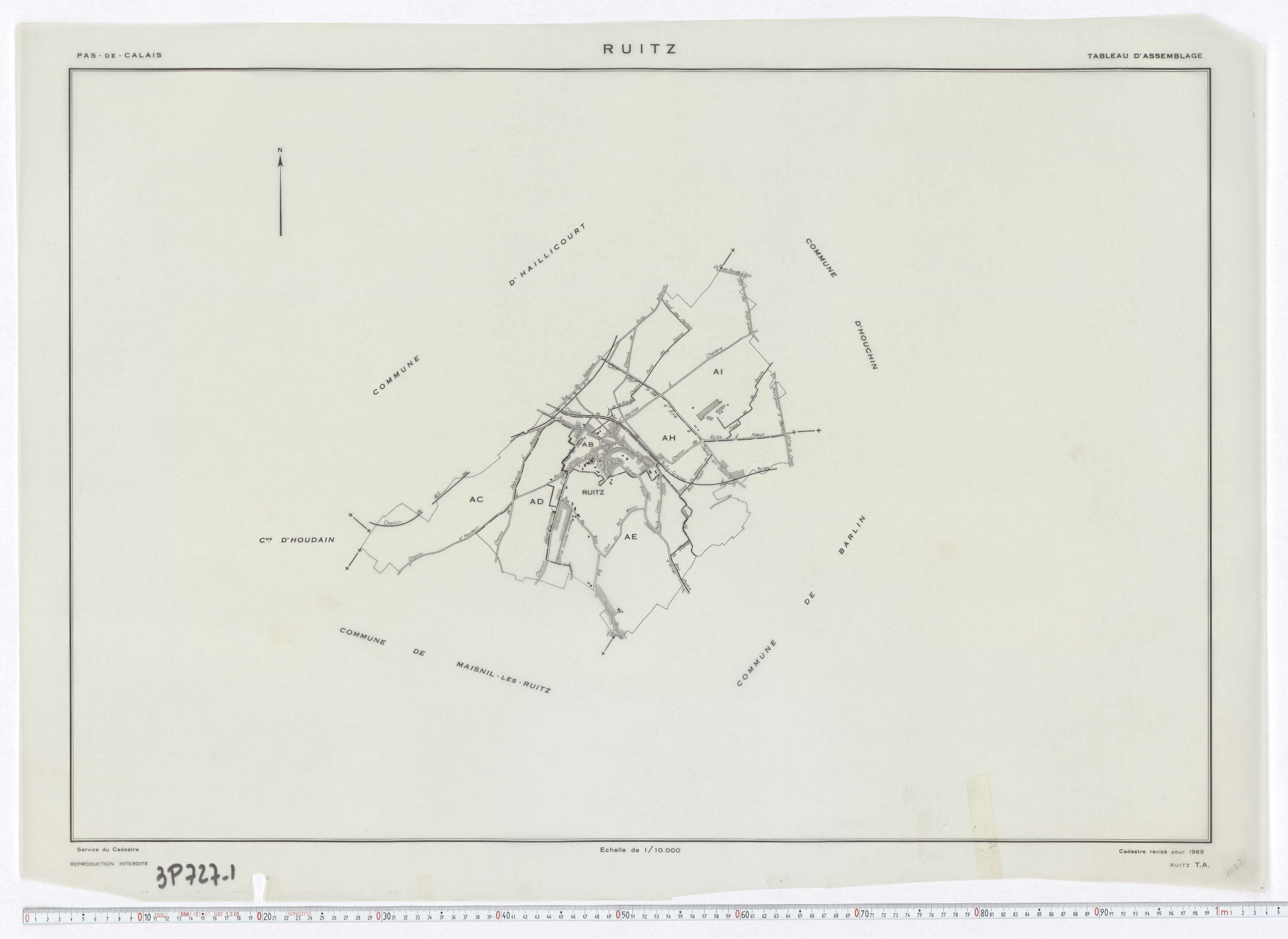 Ruitz - Tableau d'assemblage.