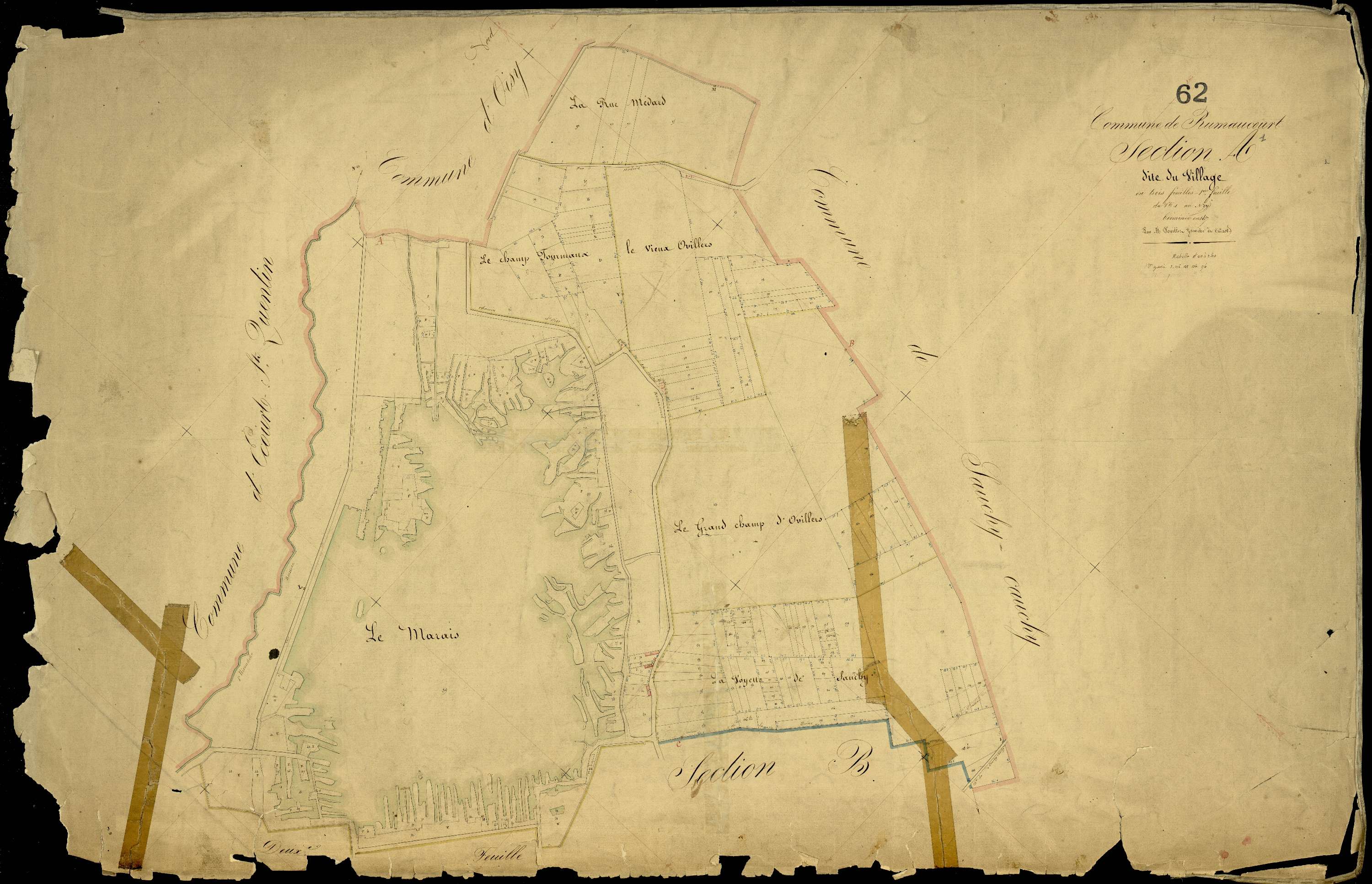 Rumaucourt - Section A, 1re feuille