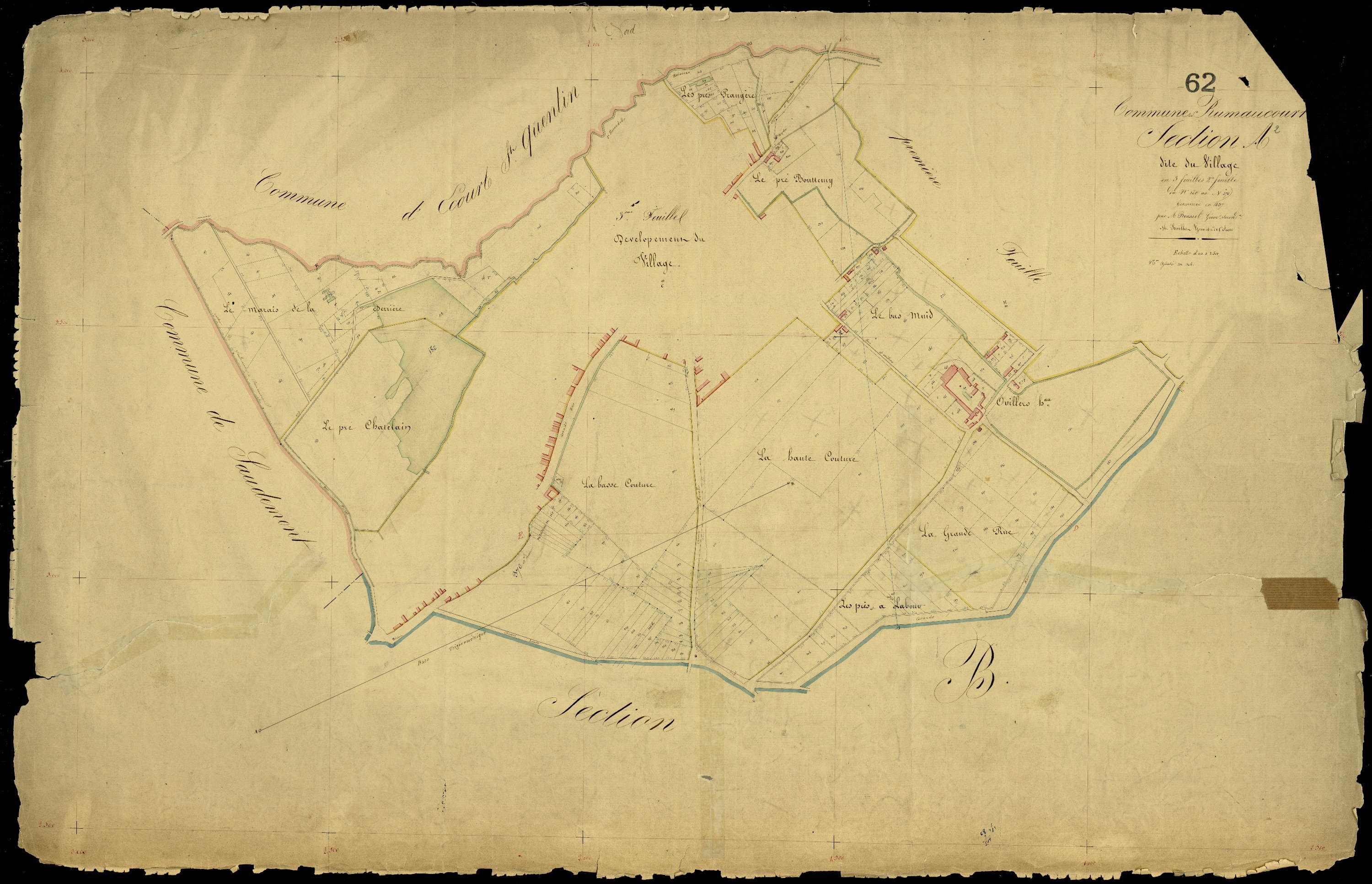 Rumaucourt - Section A, 2e feuille