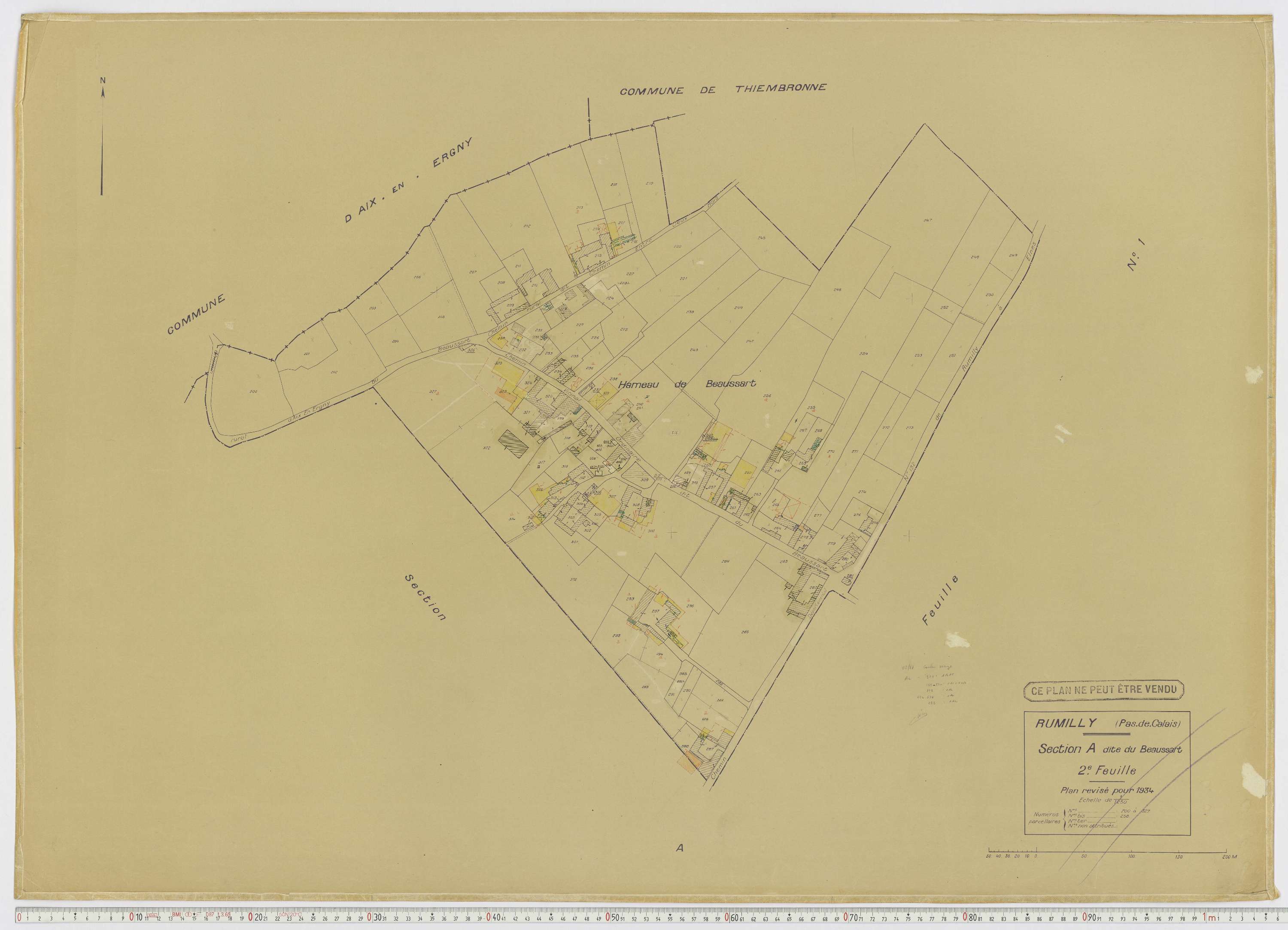 Rumilly - Section A, feuille 2.