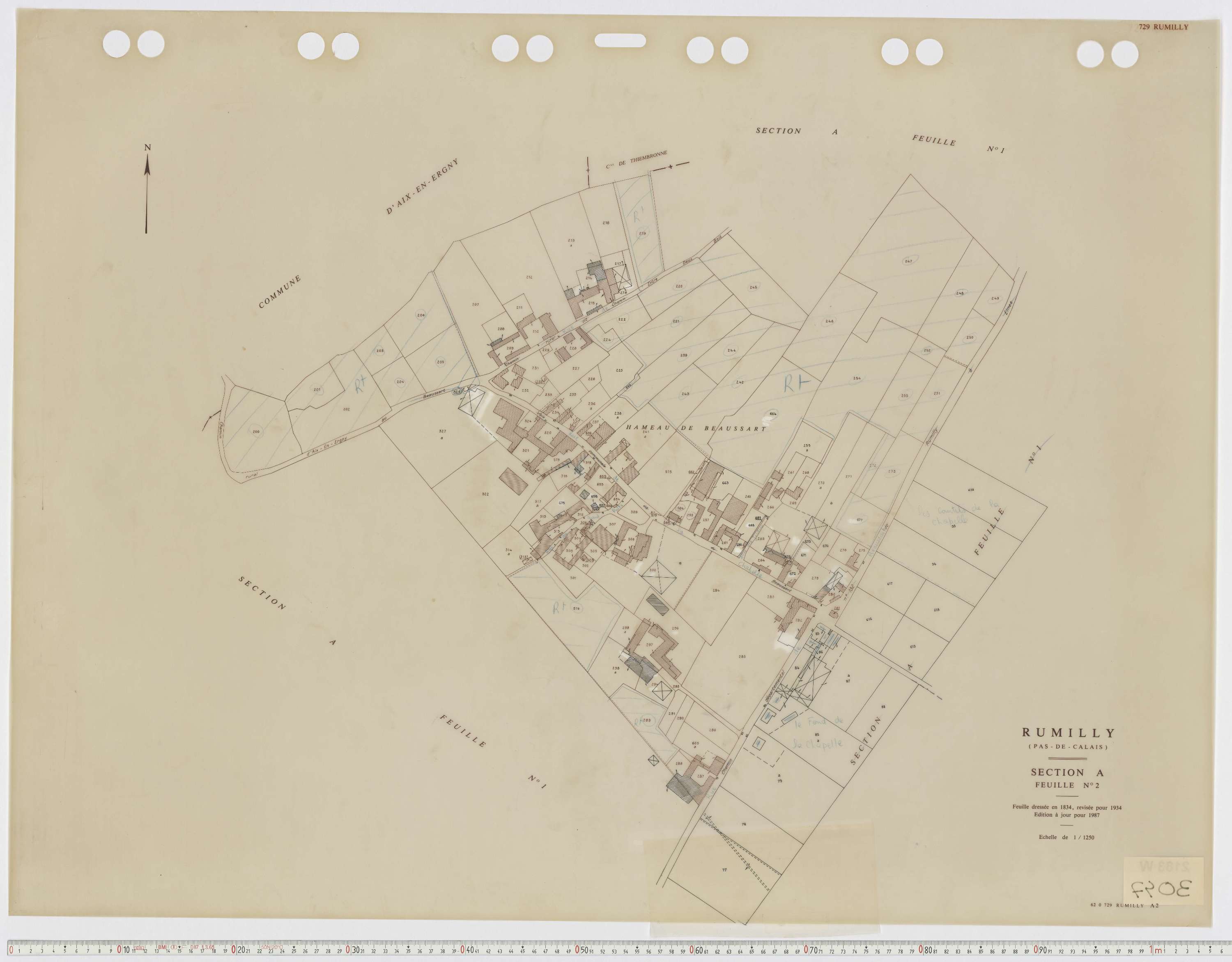 Rumilly - Section A, feuille 2.