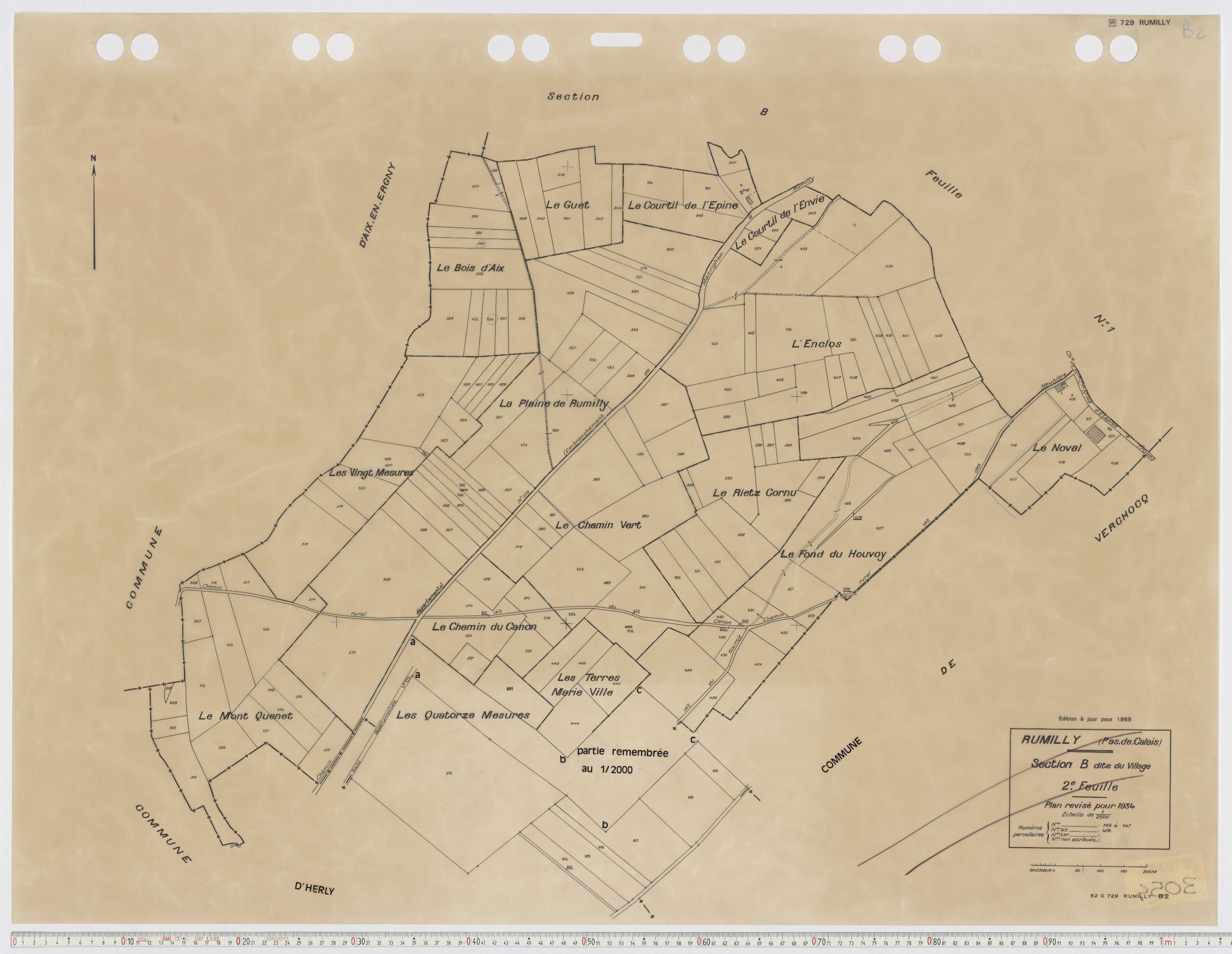 Rumilly - Section B, feuille 2.