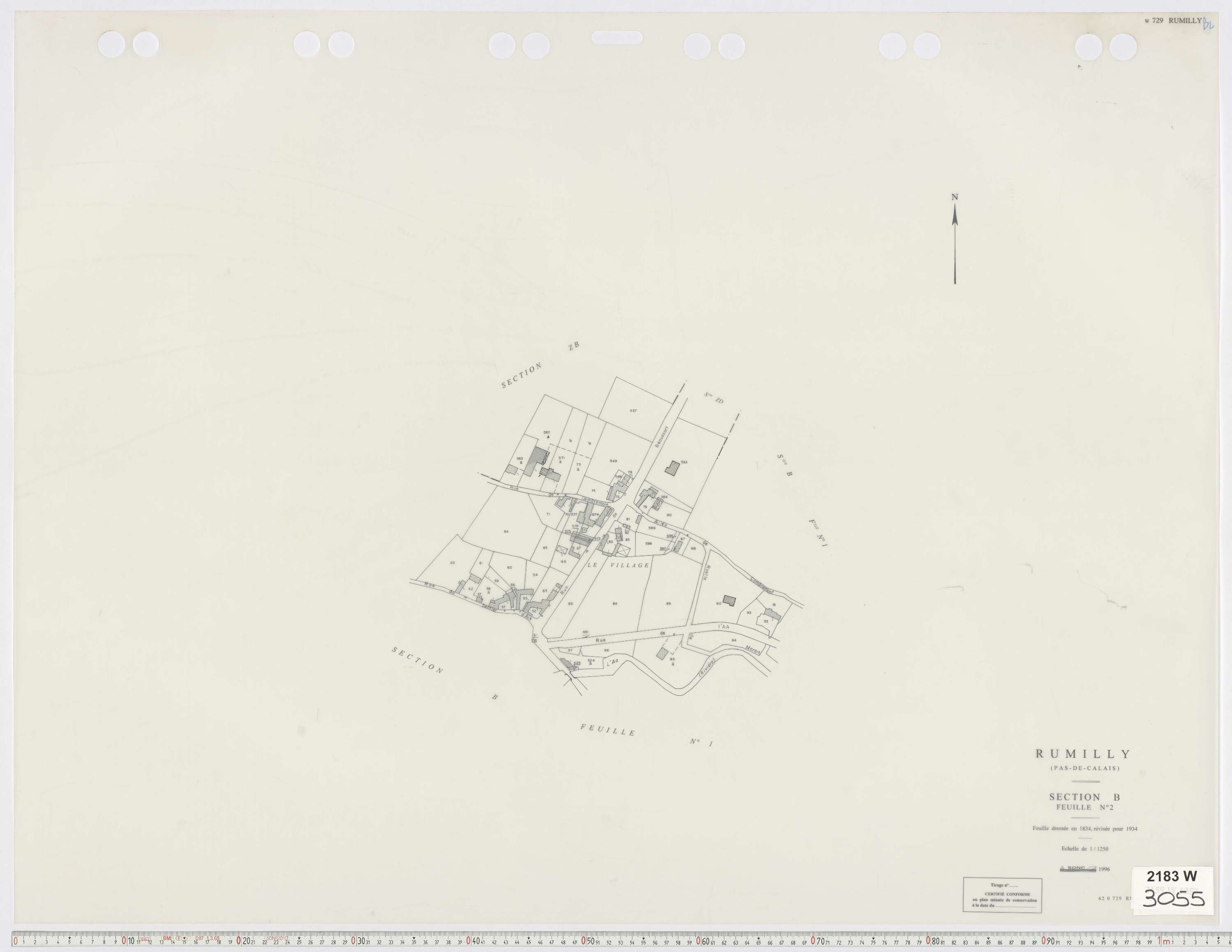 Rumilly - Section B, feuille 2.