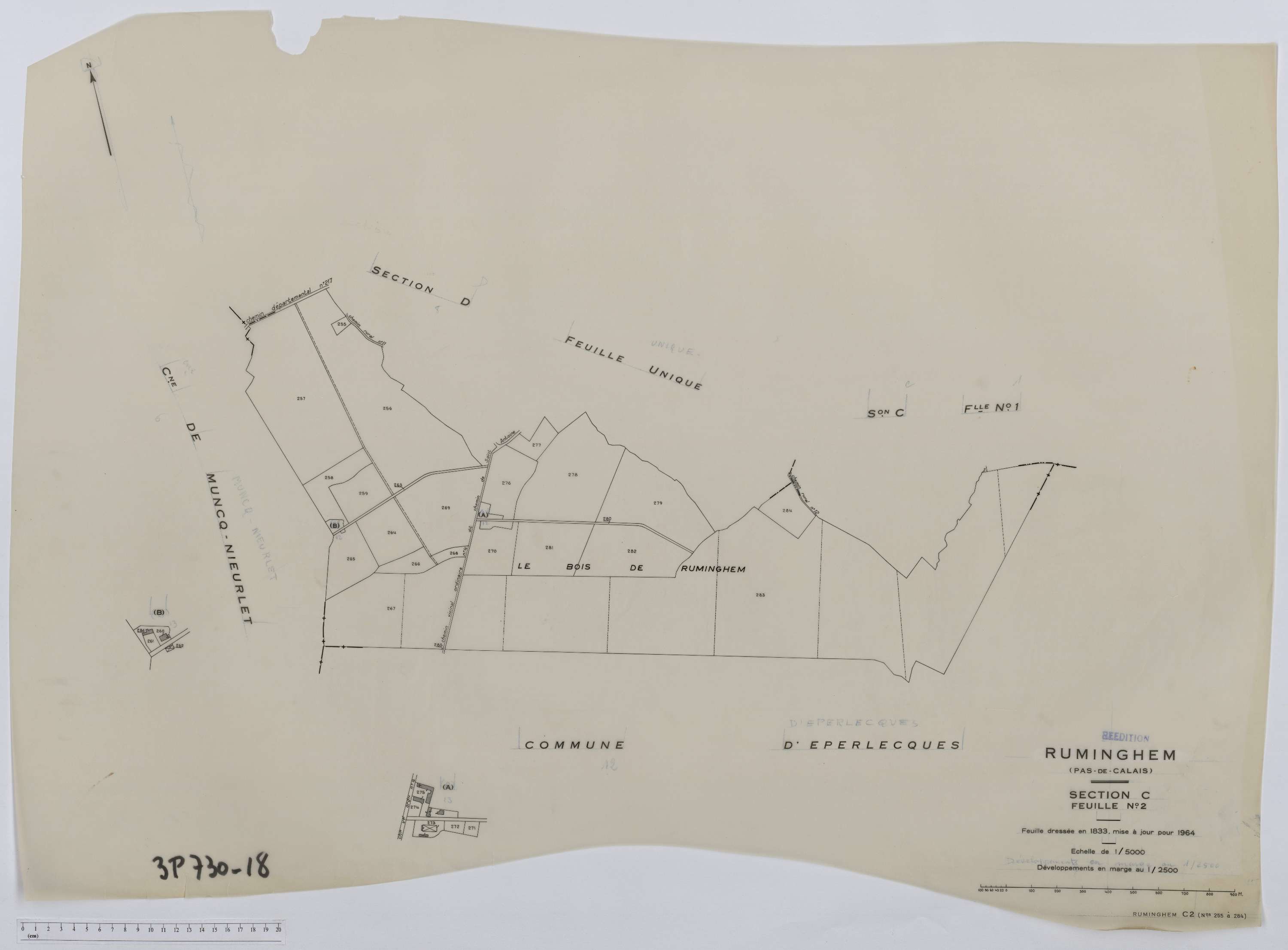 Ruminghem - Section C, feuille 2.