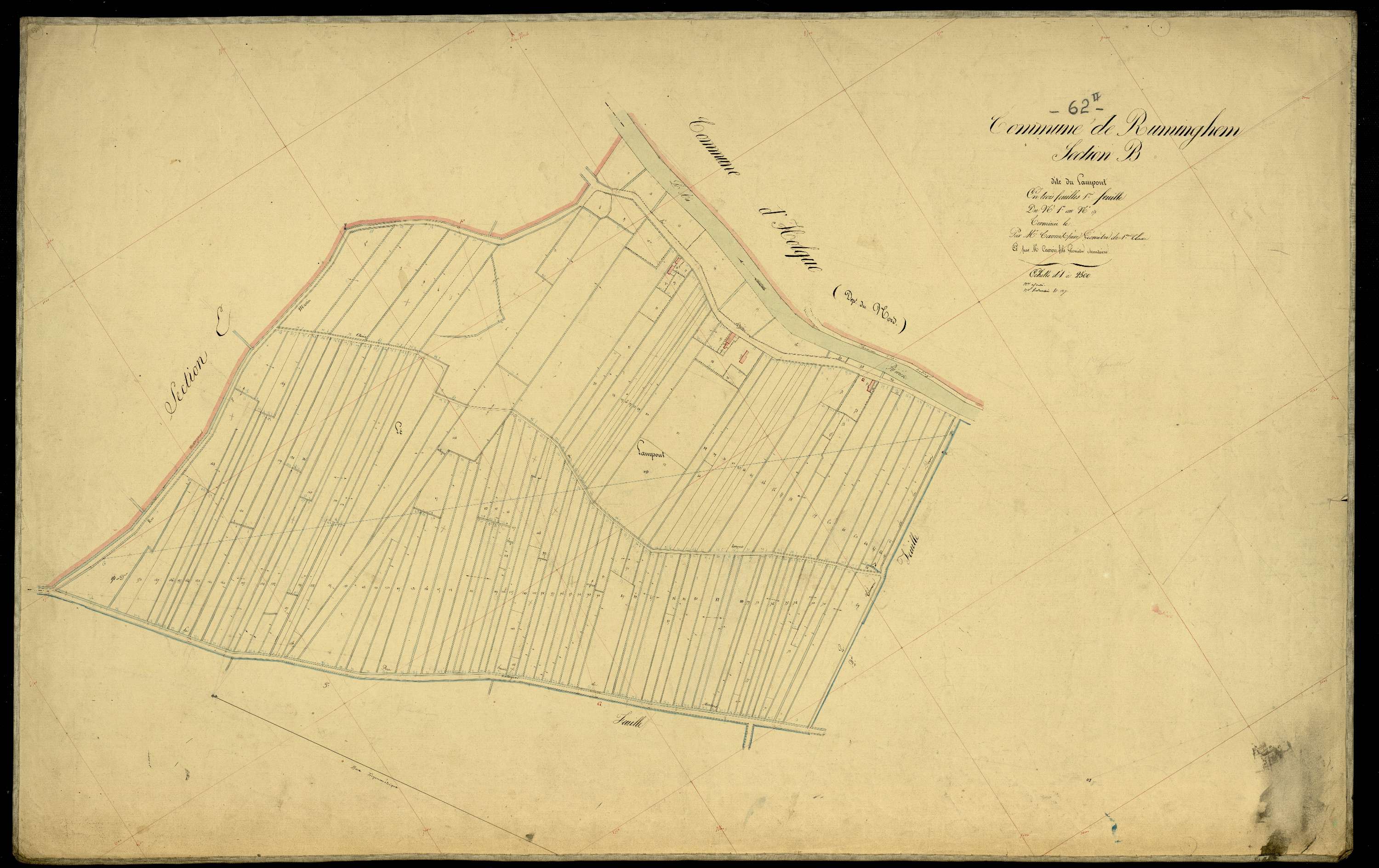 Ruminghem - Section B, 1re feuille