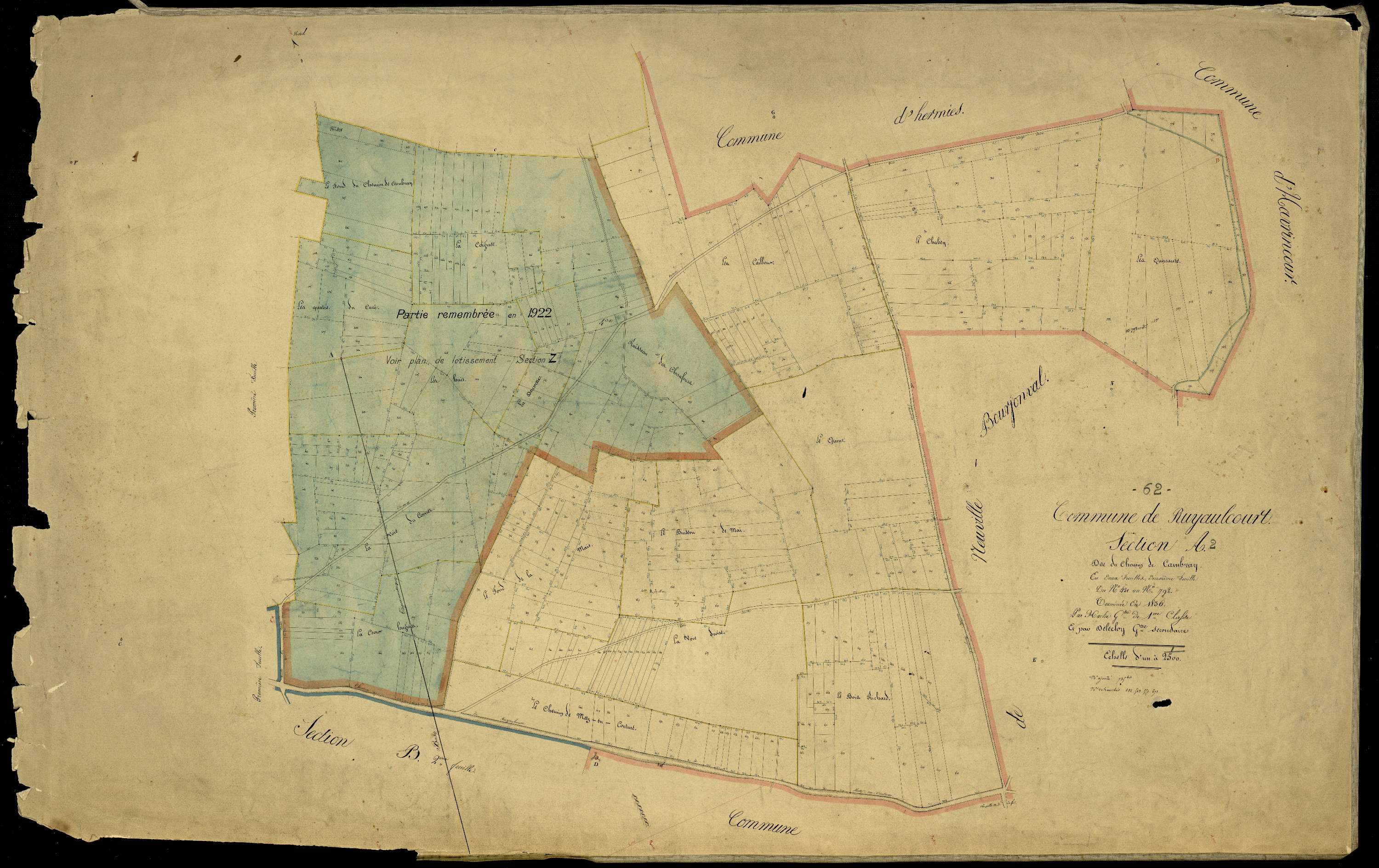 Ruyaulcourt - Section A, 2e feuille
