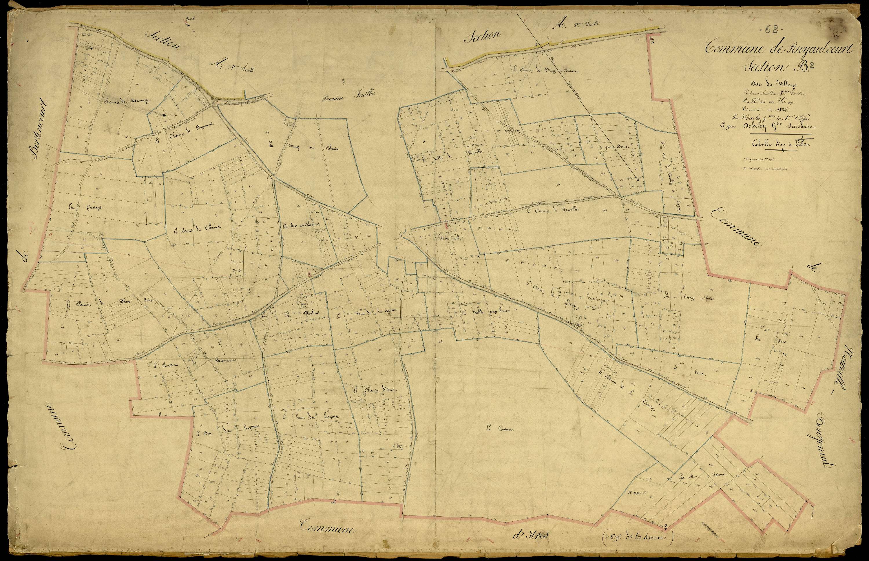 Ruyaulcourt - Section B, 2e feuille