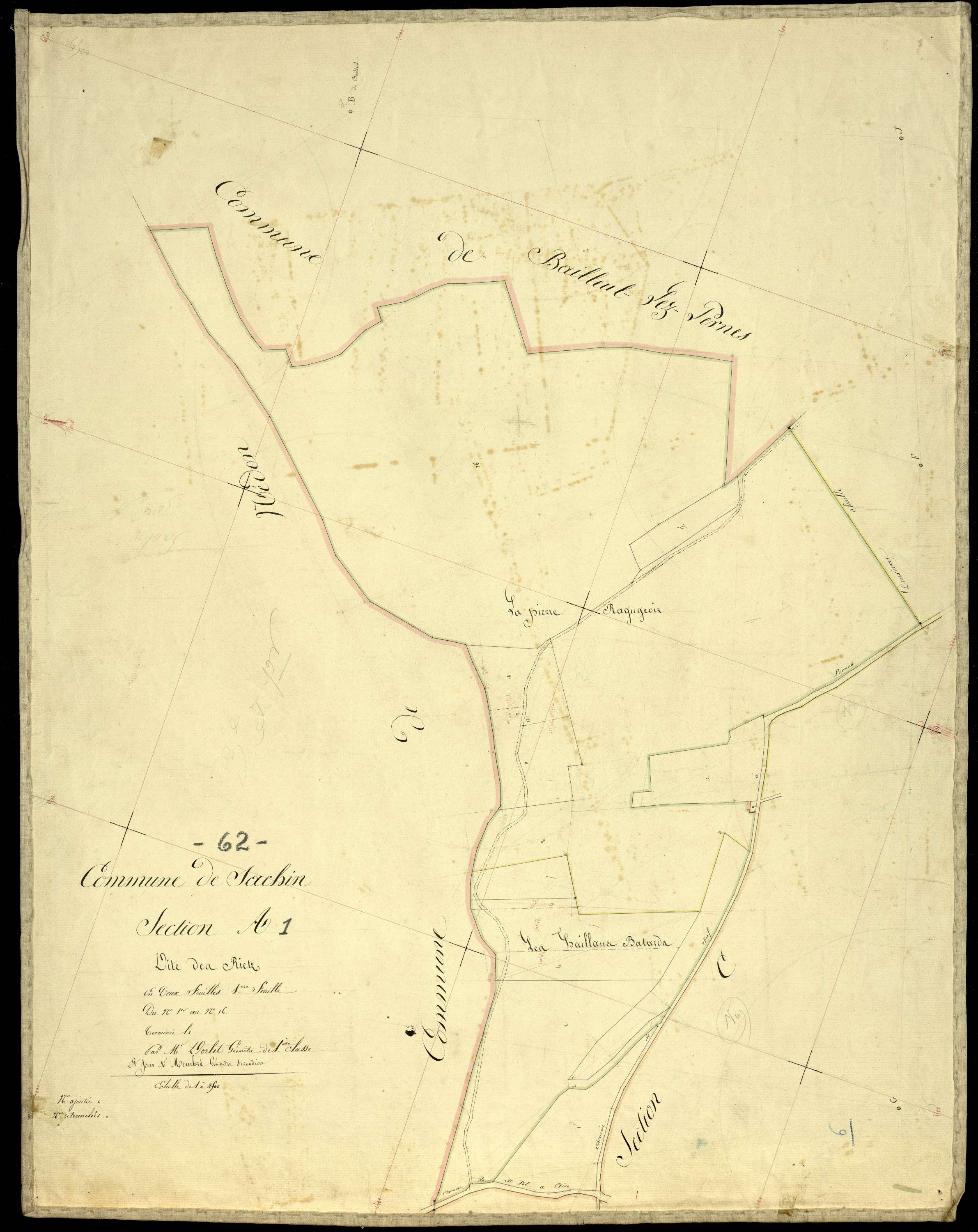 Sachin - Section A, 1re feuille