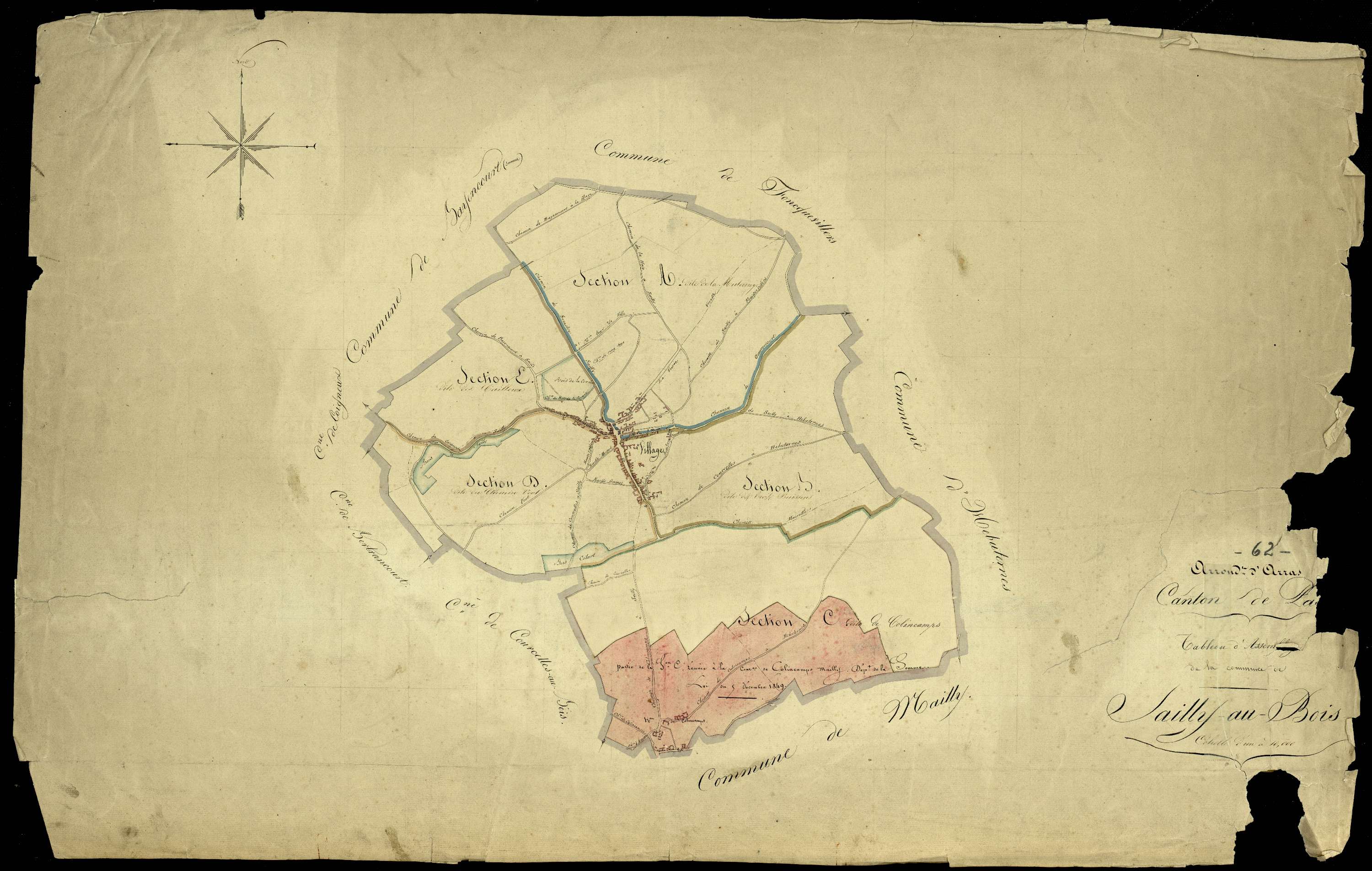 Sailly-au-Bois - Tableau d'assemblage