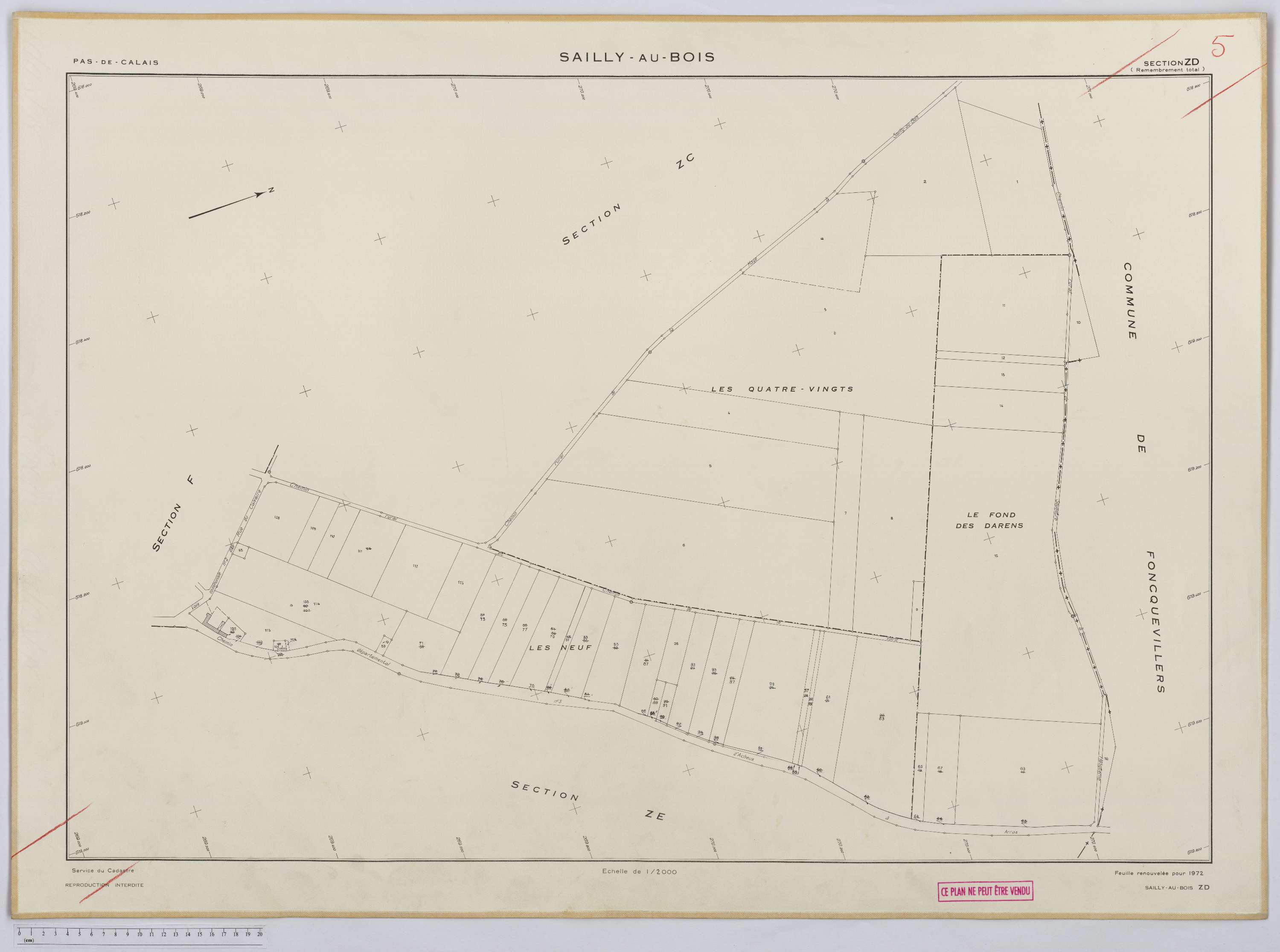 Sailly-au-Bois - Section ZD.