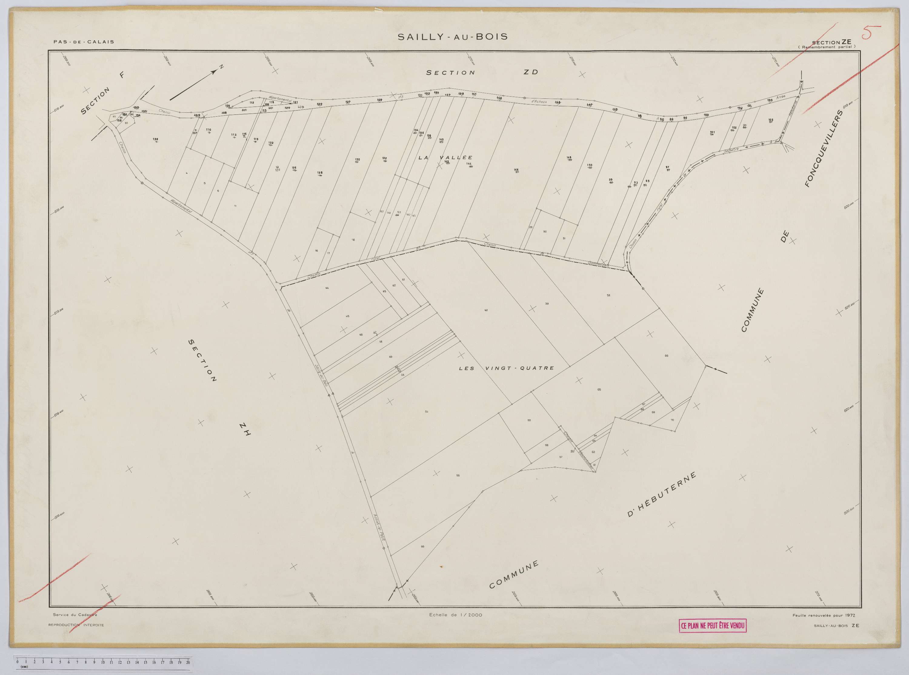 Sailly-au-Bois - Section ZE.