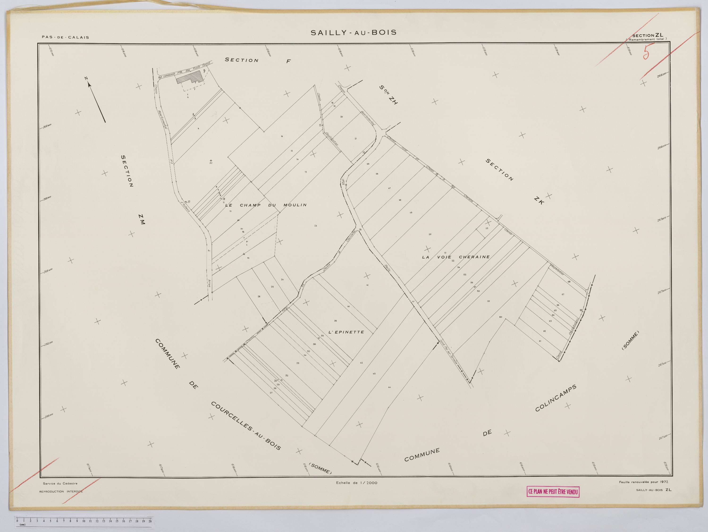 Sailly-au-Bois - Section ZL.