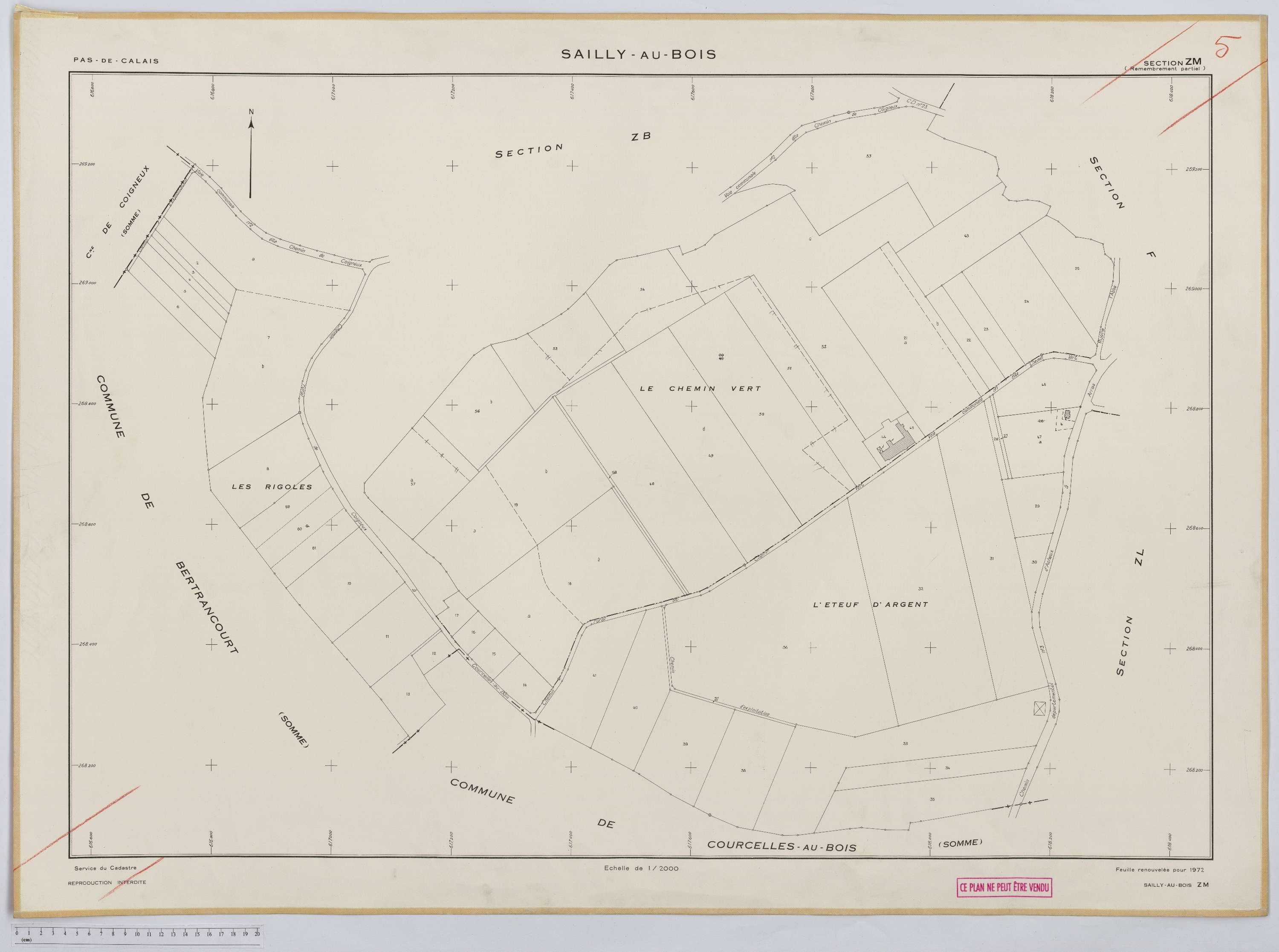 Sailly-au-Bois - Section ZM.