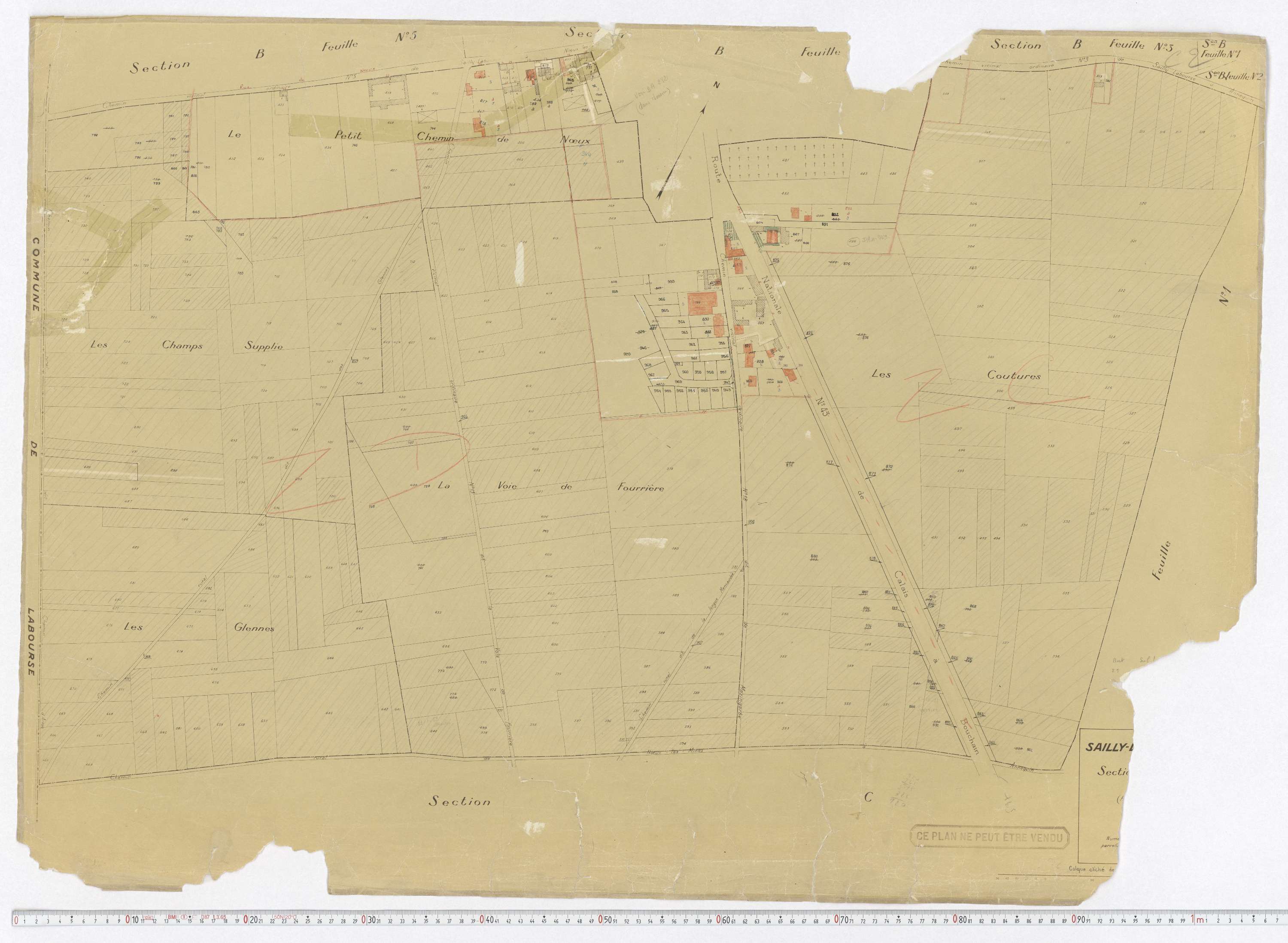 Sailly-Labourse - Section C, feuille 2.