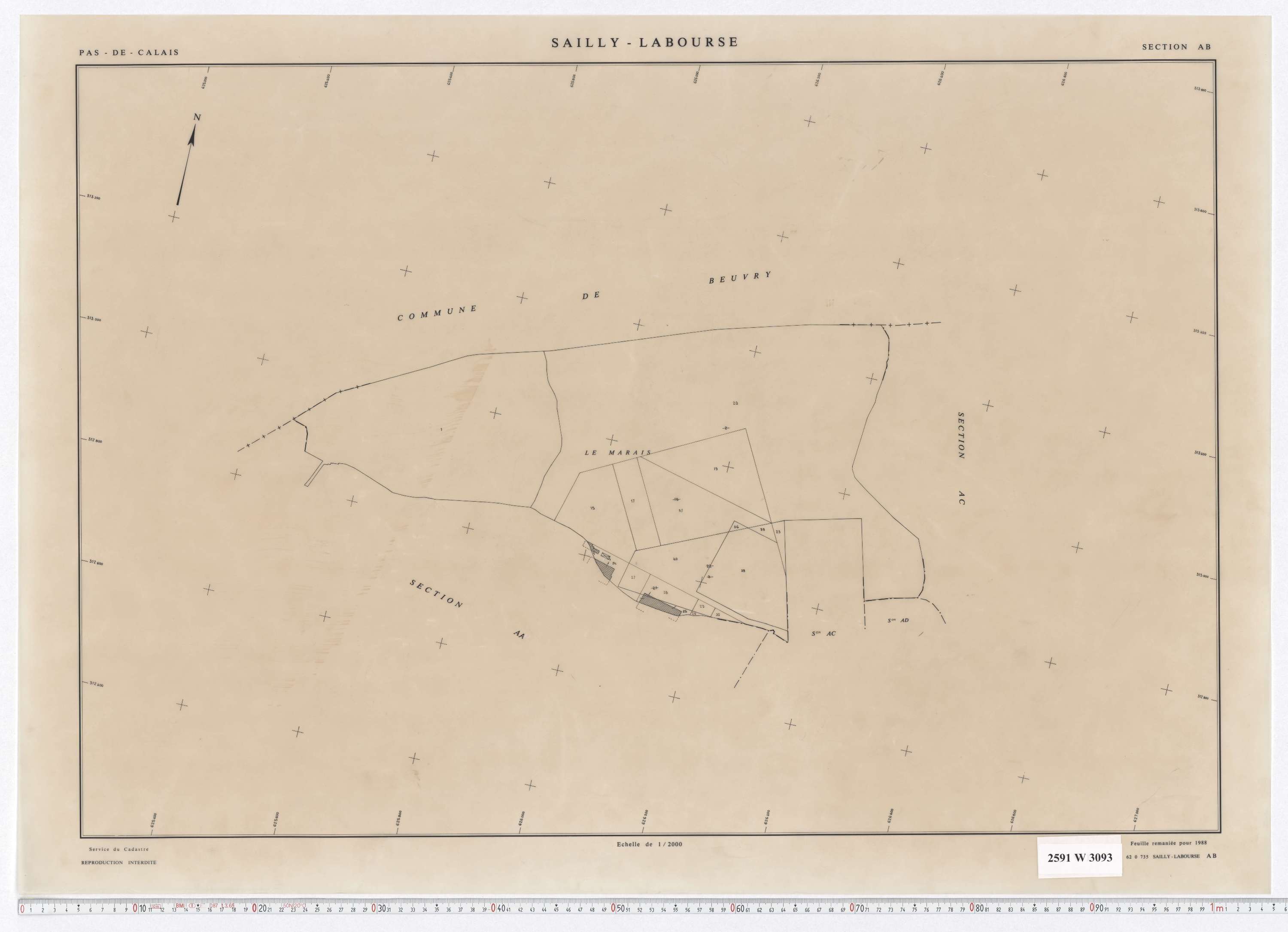 Sailly-Labourse - Section AB.