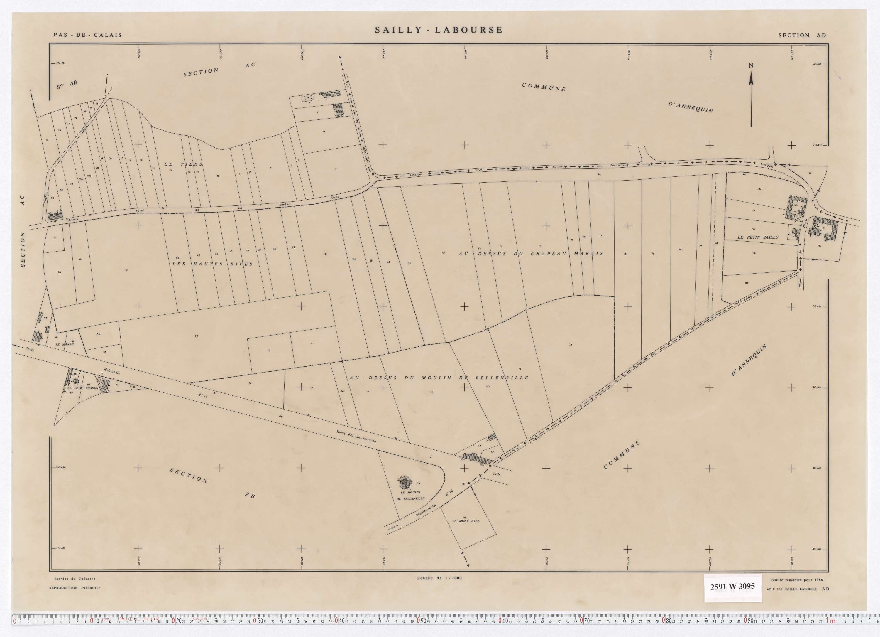Sailly-Labourse - Section AD.