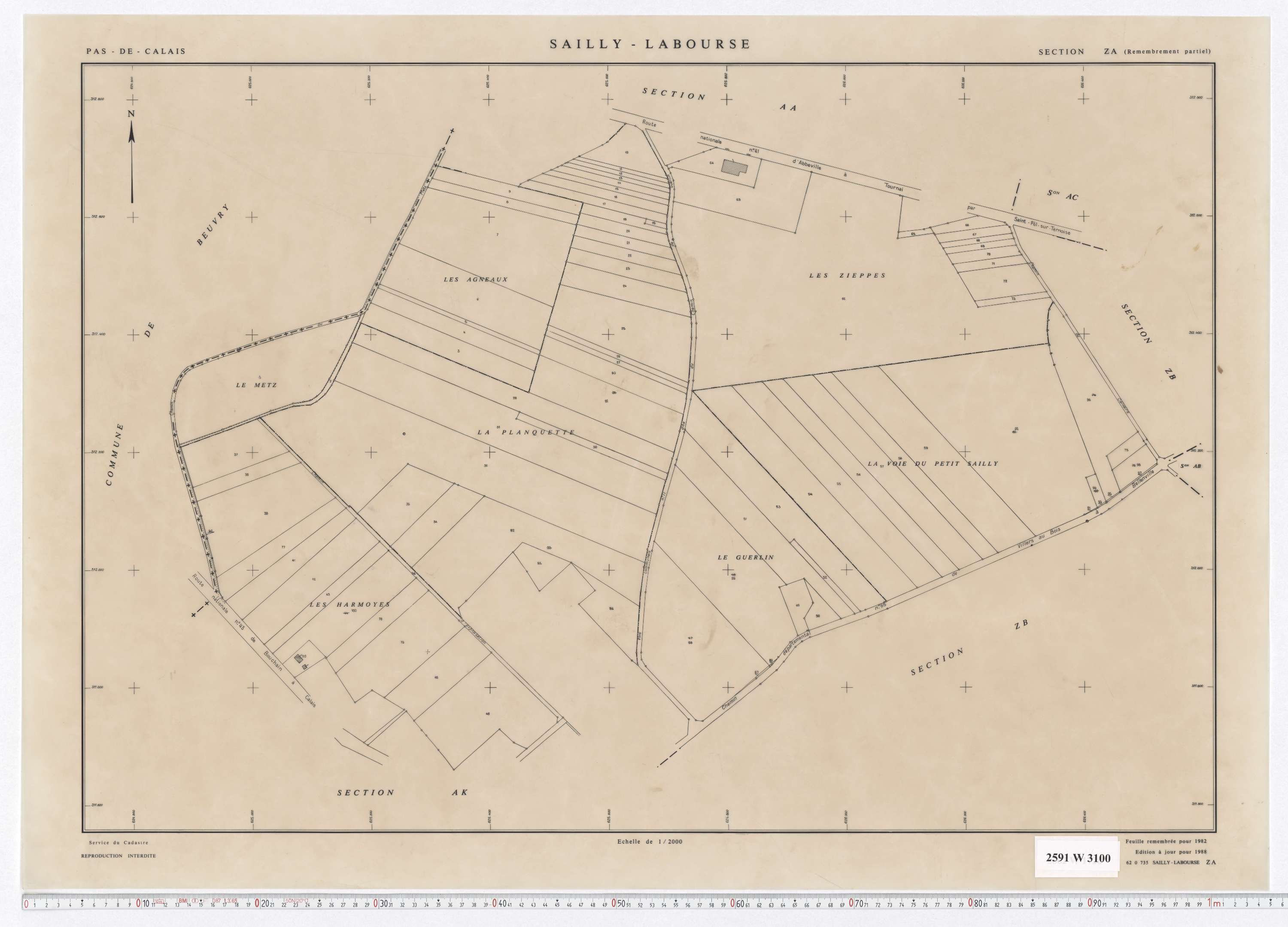 Sailly-Labourse - Section ZA.