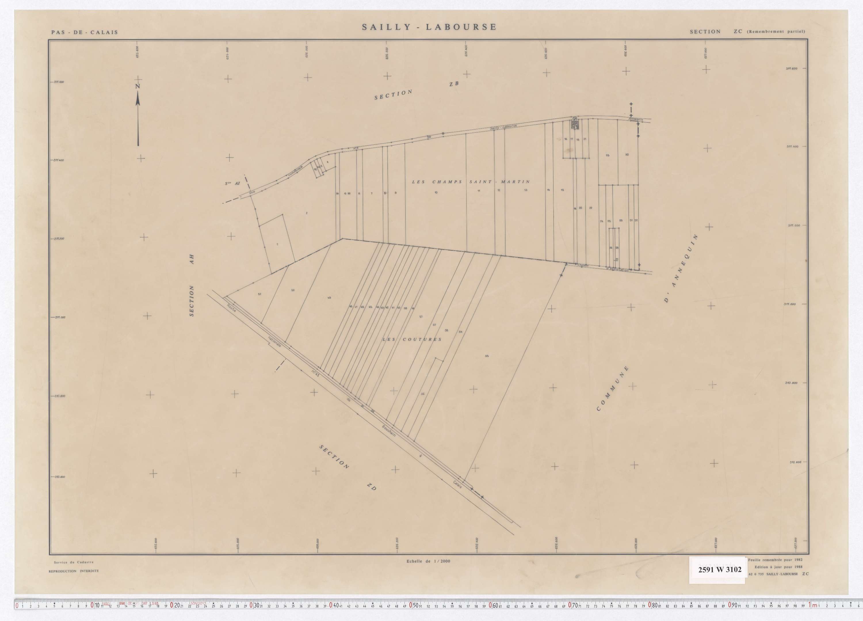 Sailly-Labourse - Section ZC.