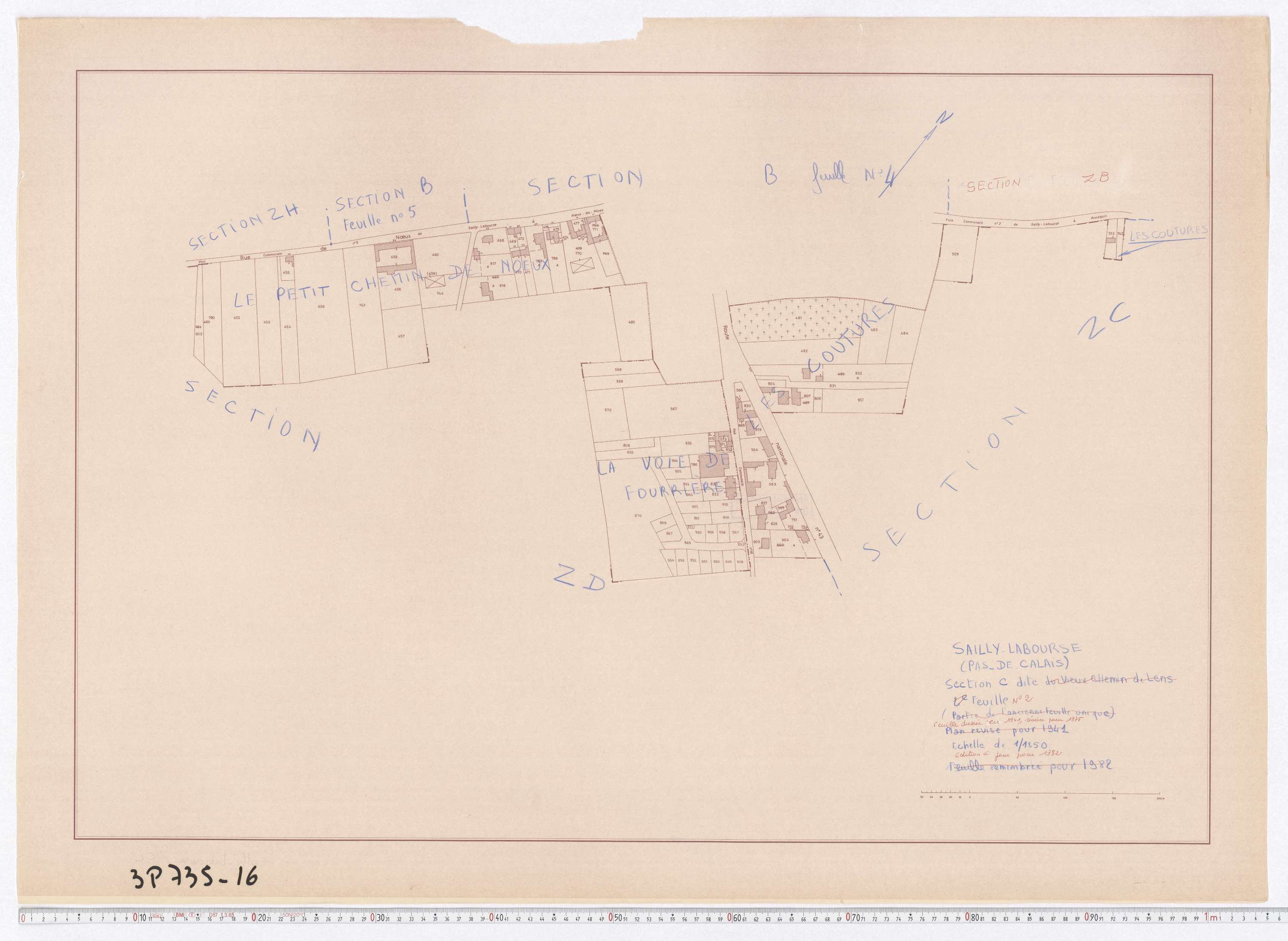Sailly-Labourse - Section C, feuille 2.