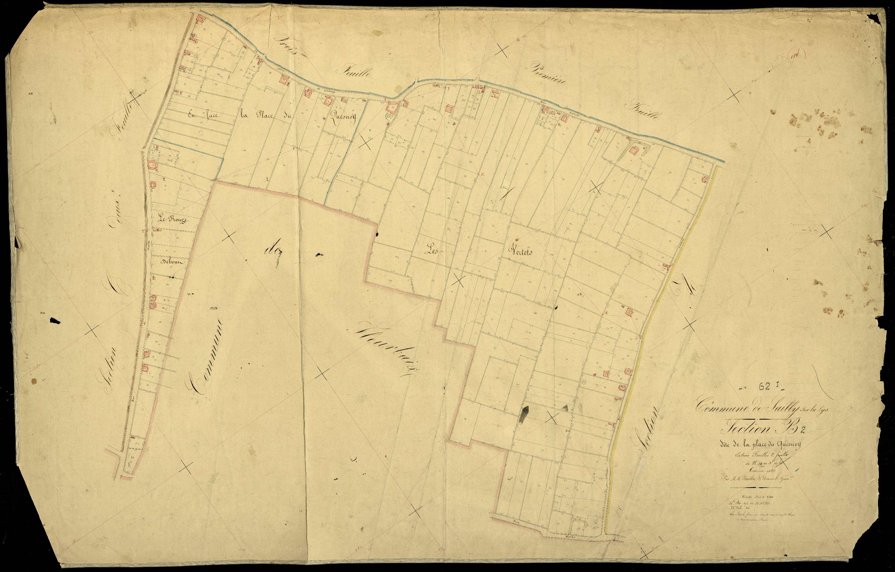 Sailly-sur-la-Lys - Section B, 2e feuille