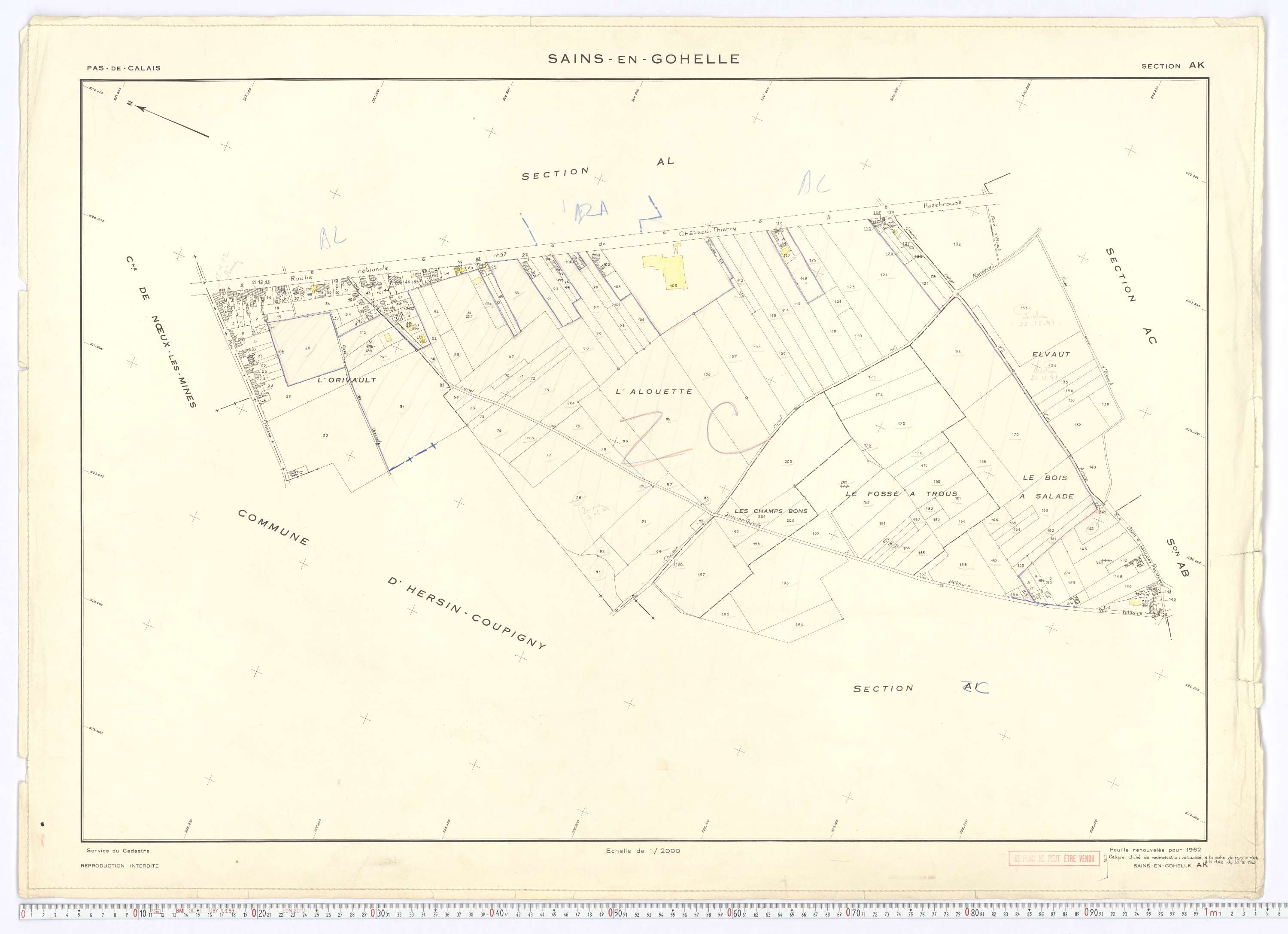 Sains-en-Gohelle - Section AK.