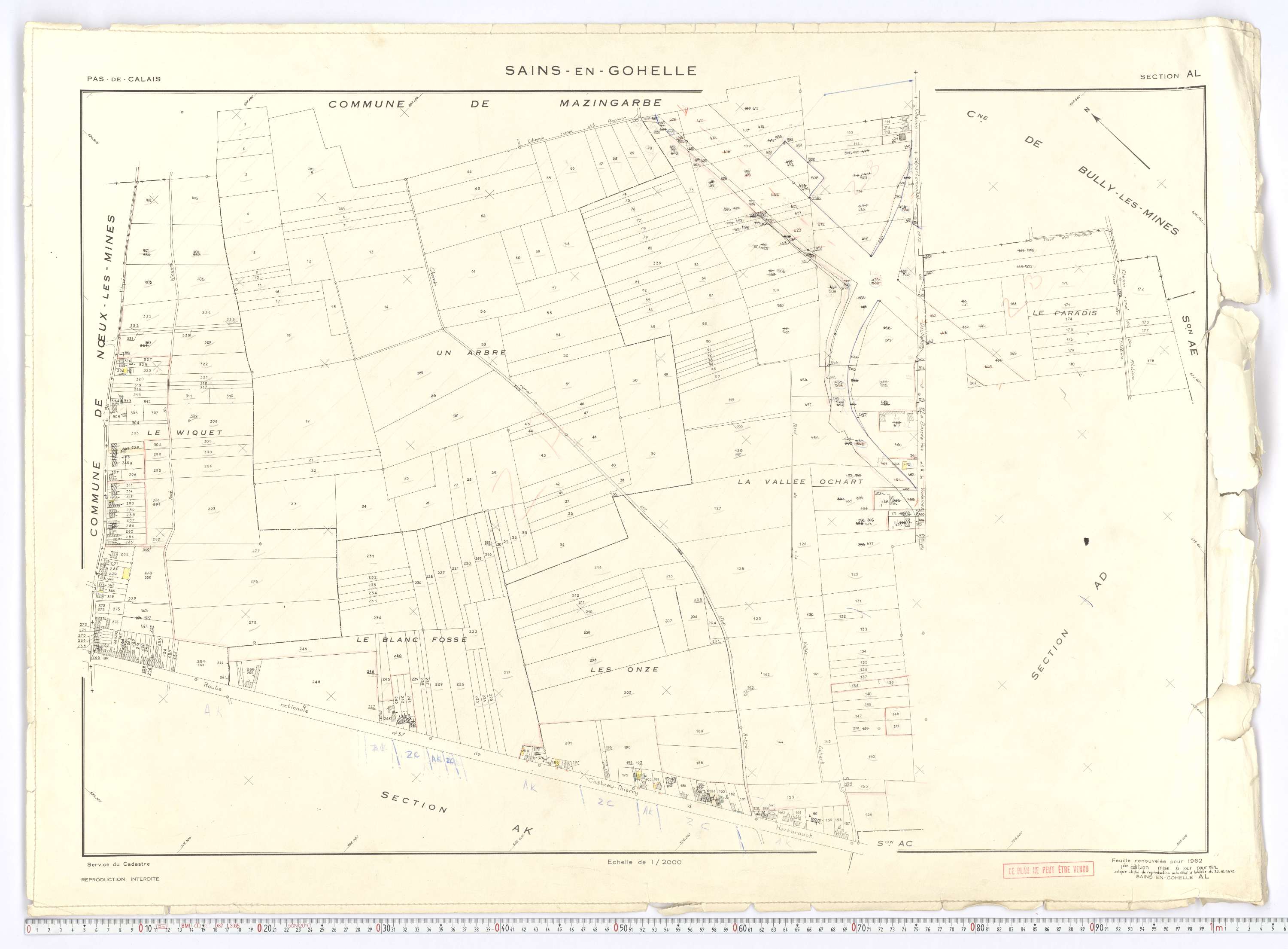 Sains-en-Gohelle - Section AL.
