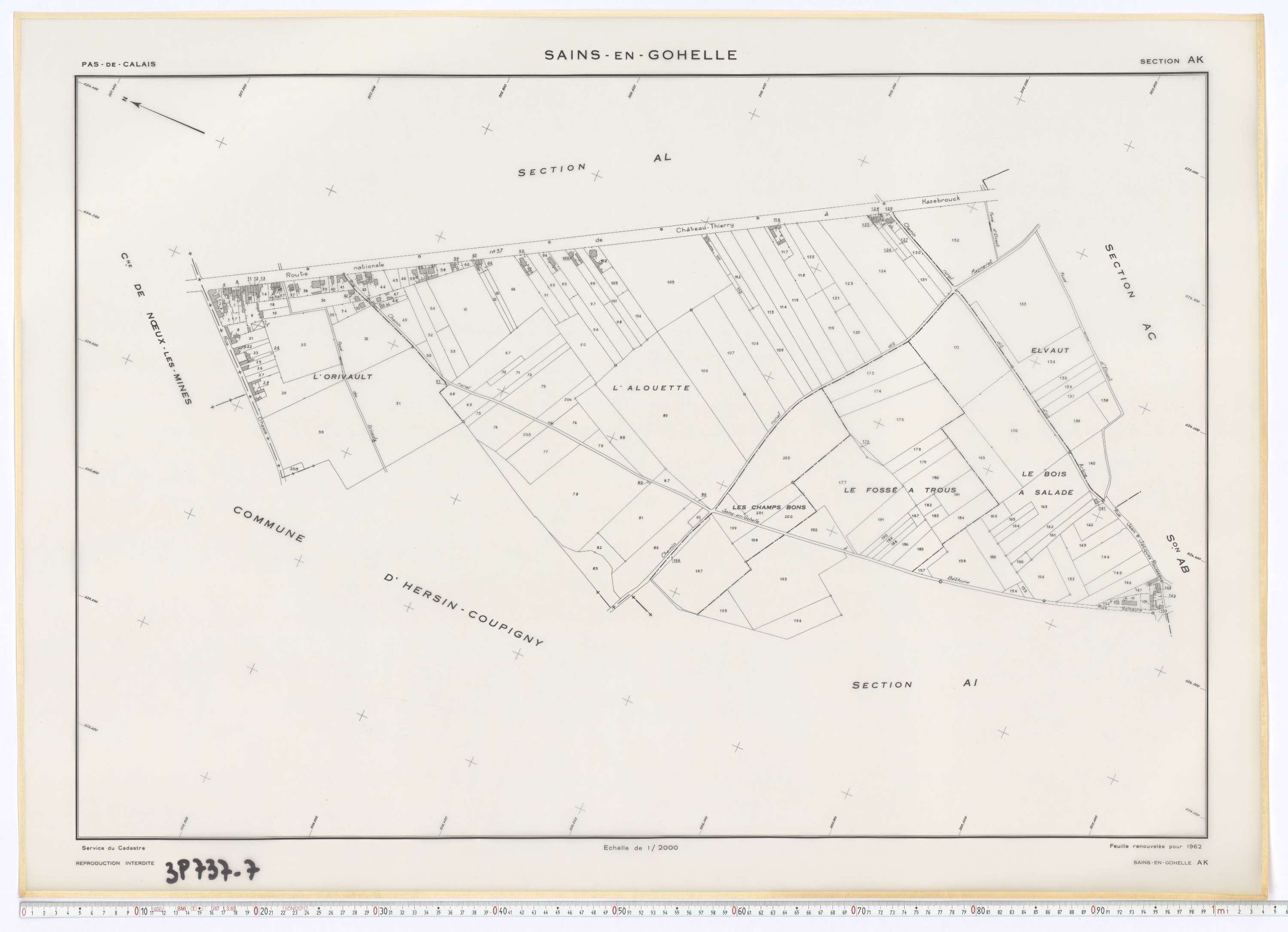 Sains-en-Gohelle - Section AK.