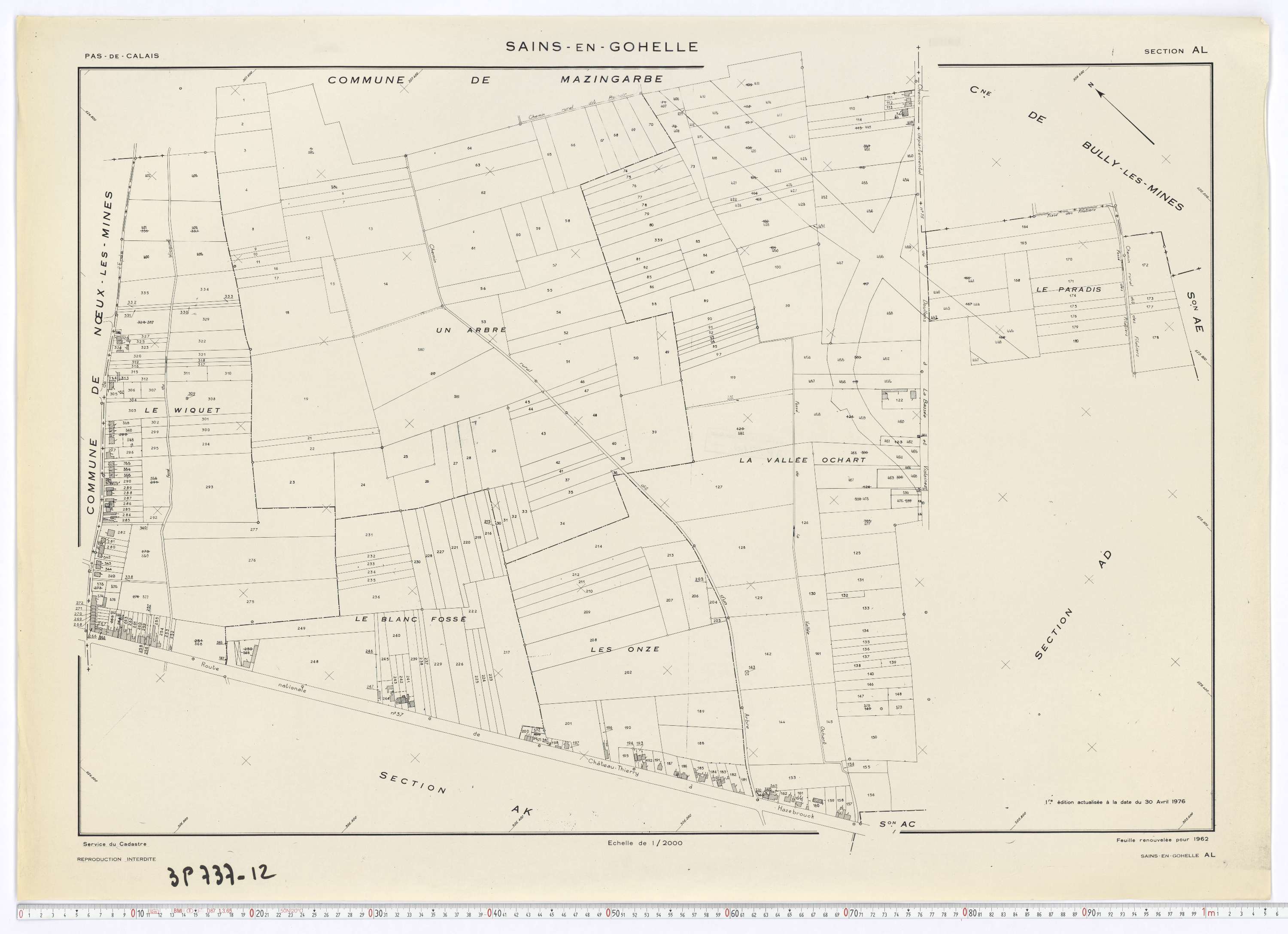 Sains-en-Gohelle - Section AL.