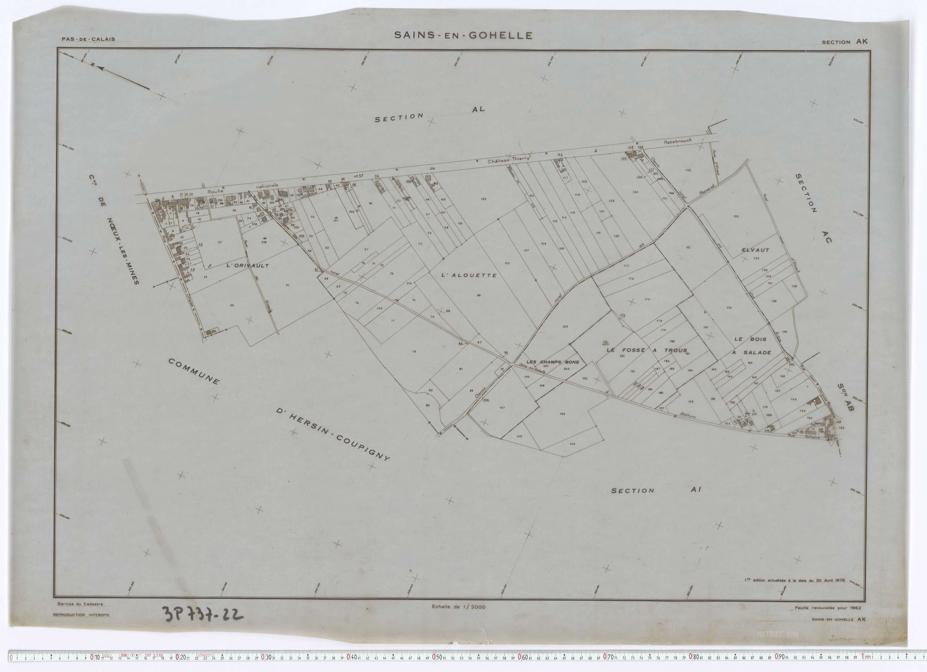 Sains-en-Gohelle - Section AK.