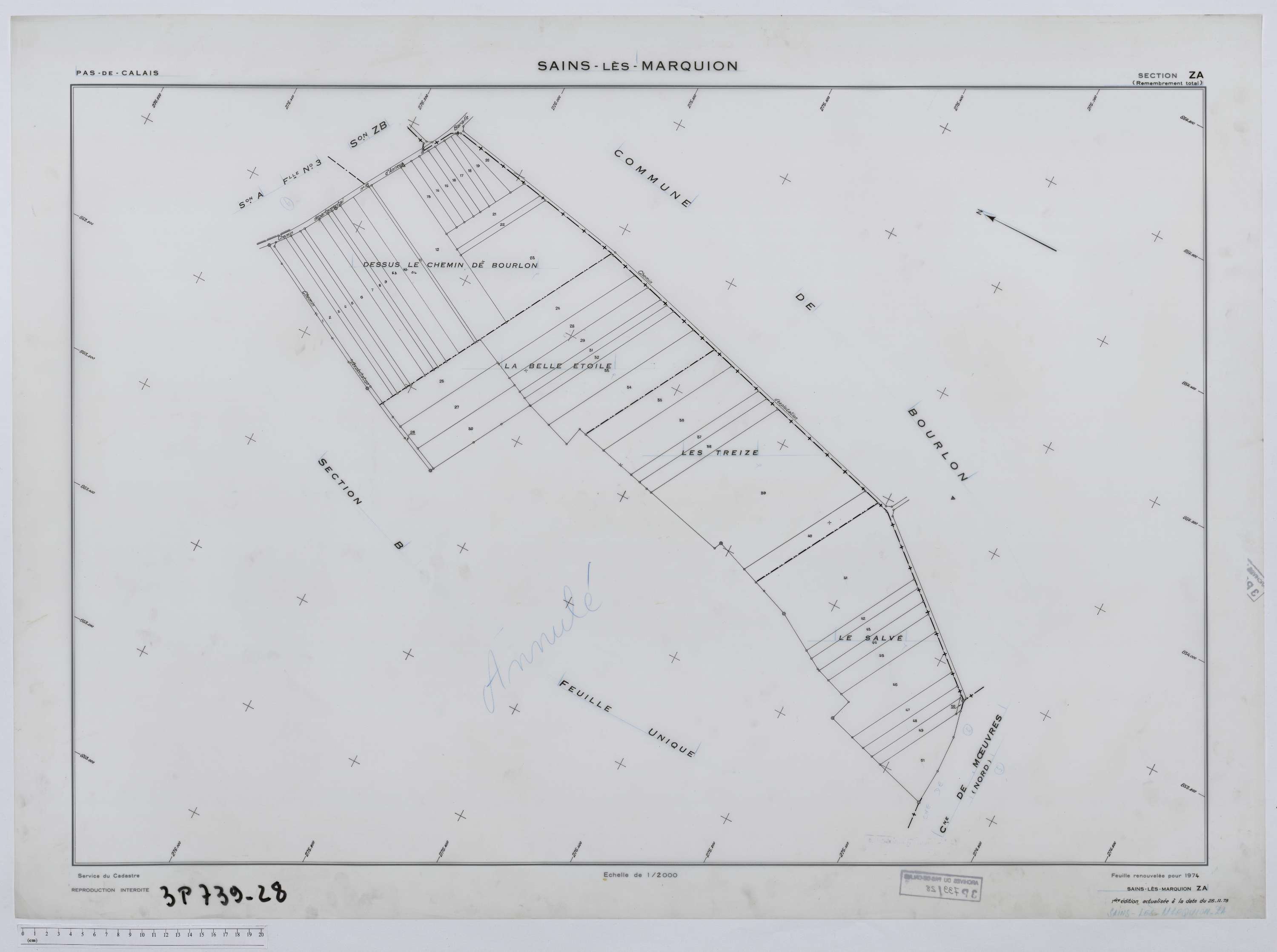 Sains-lès-Marquion - Section ZA.