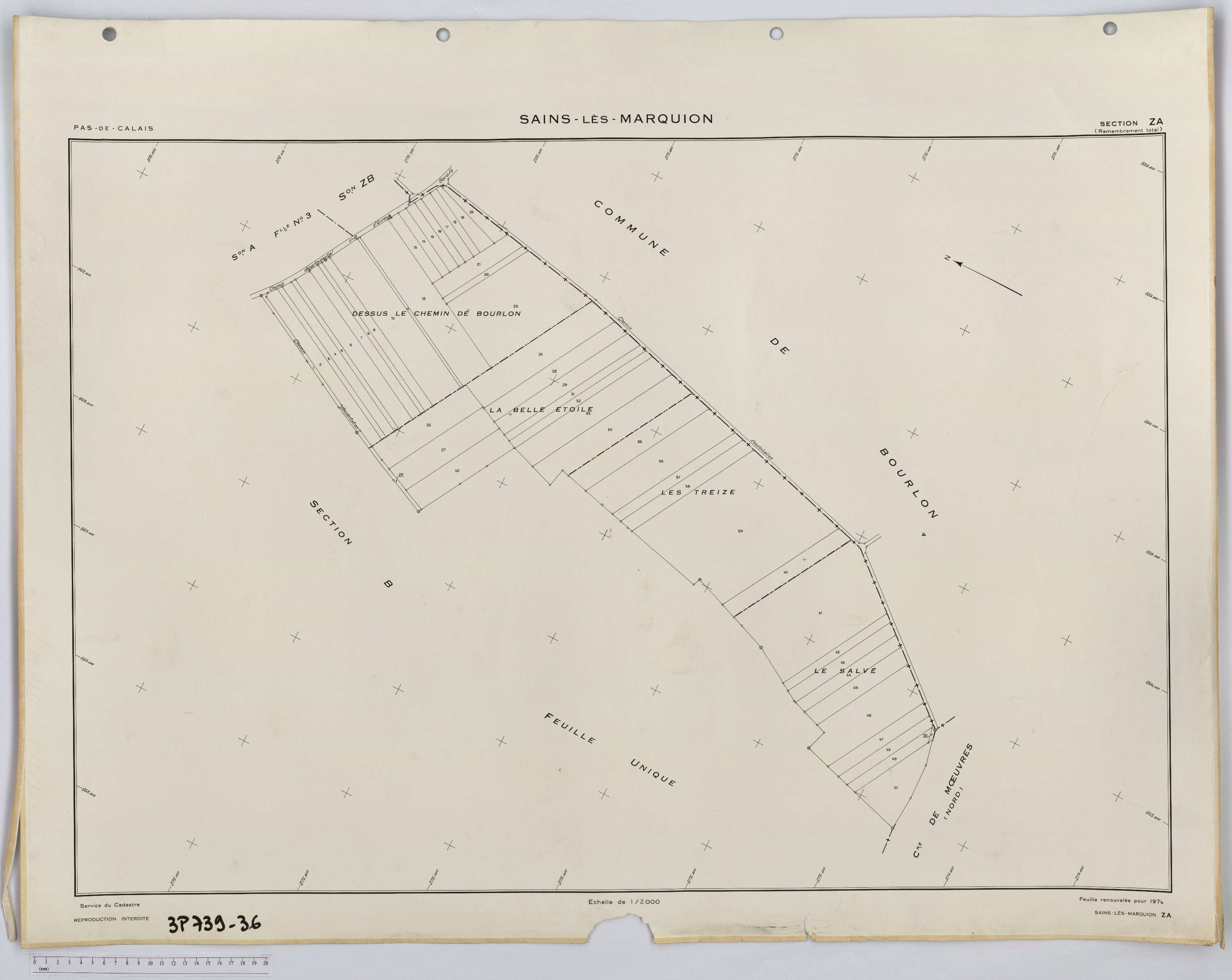 Sains-lès-Marquion - Section ZA.