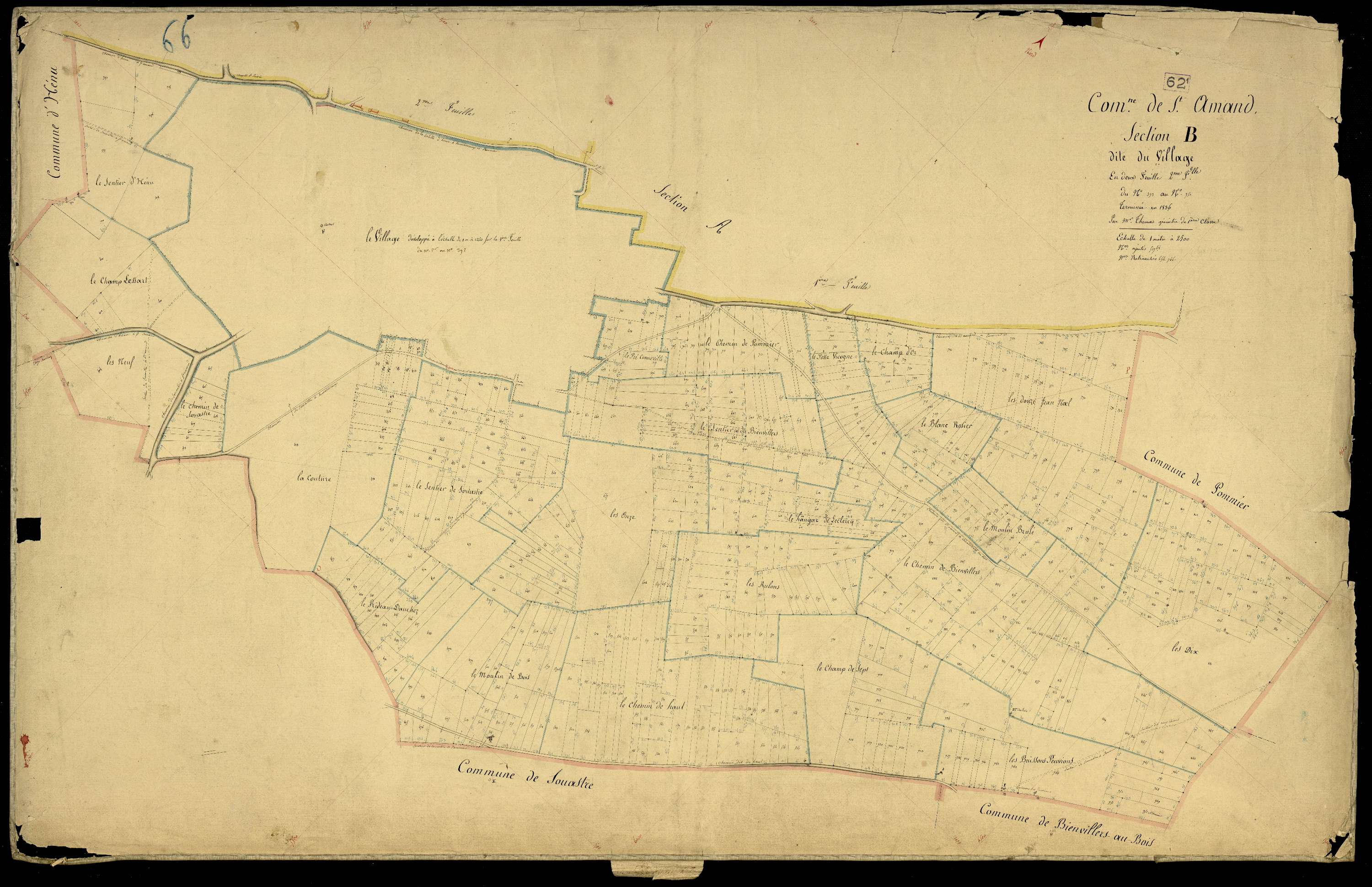 Saint-Amand - Section B, 2e feuille