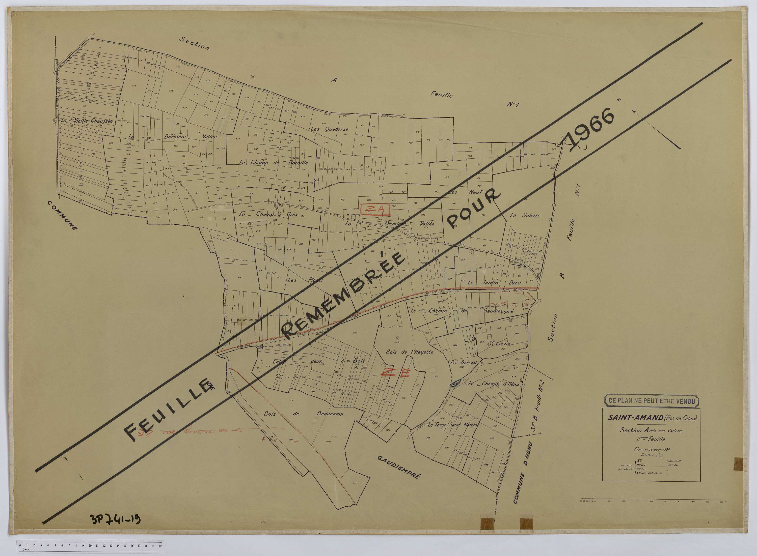 Saint-Amand - Section A, feuille 2.