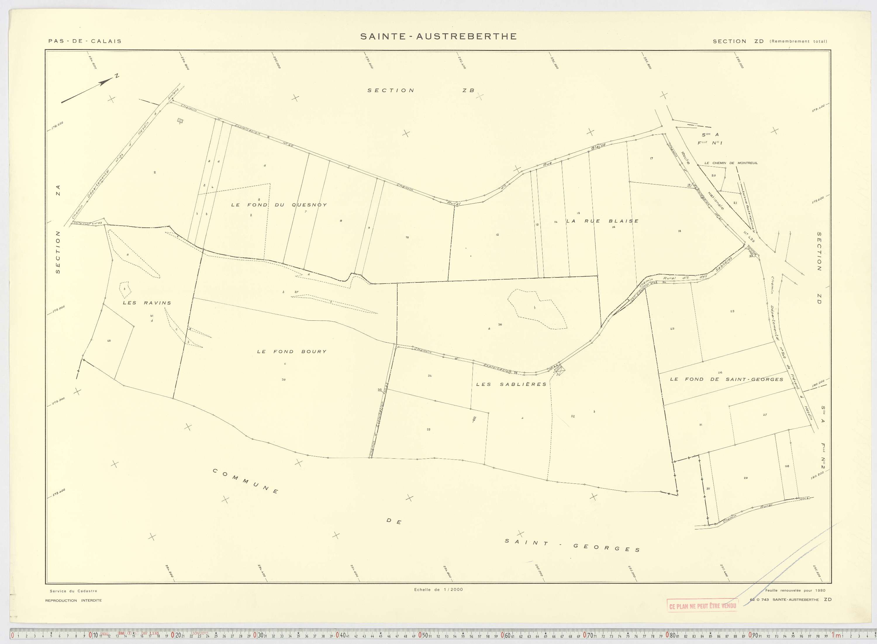 Sainte-Austreberthe - Section ZD.