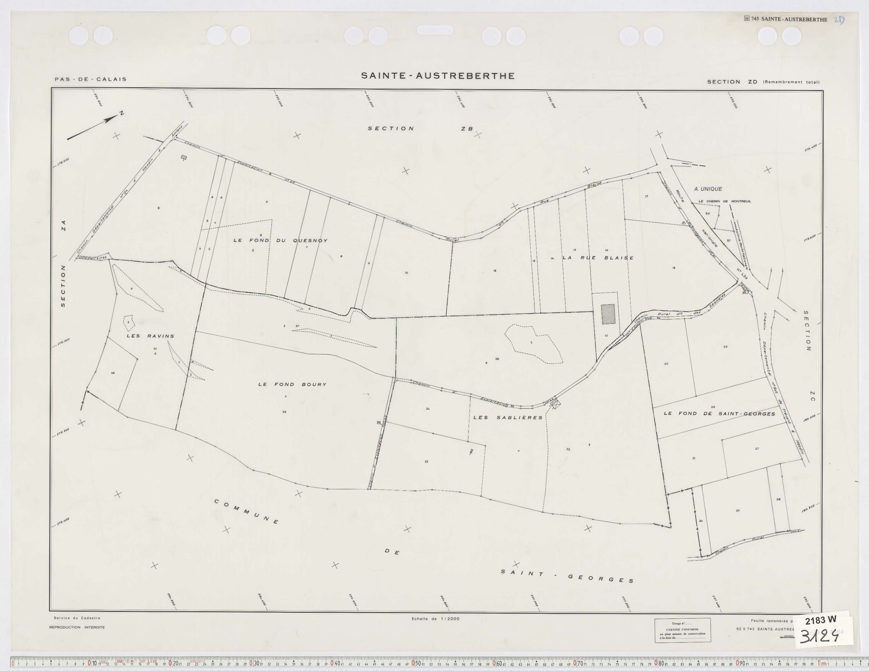 Sainte-Austreberthe - Section ZD.