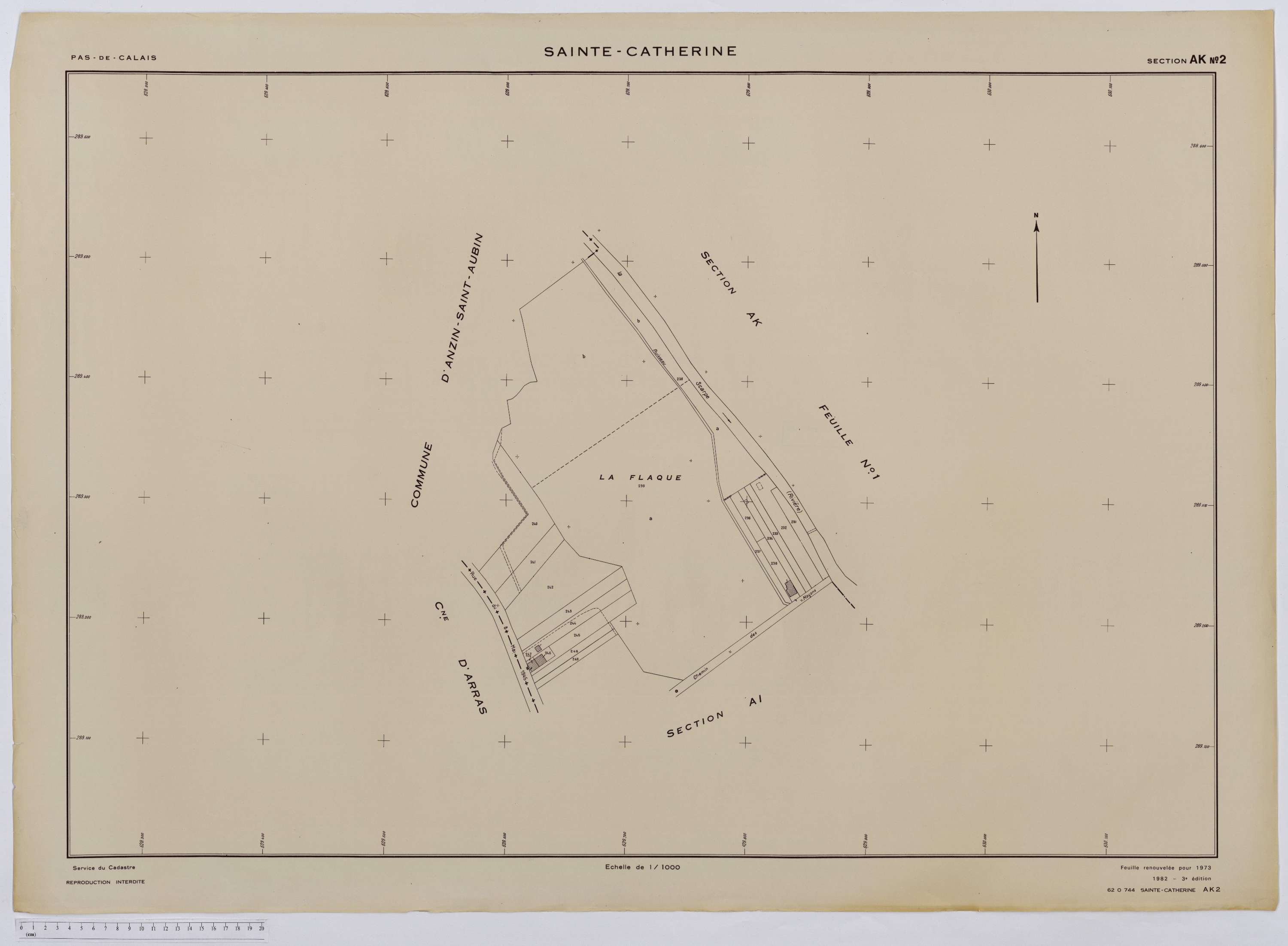 Sainte-Catherine - Section AK, feuille 2.