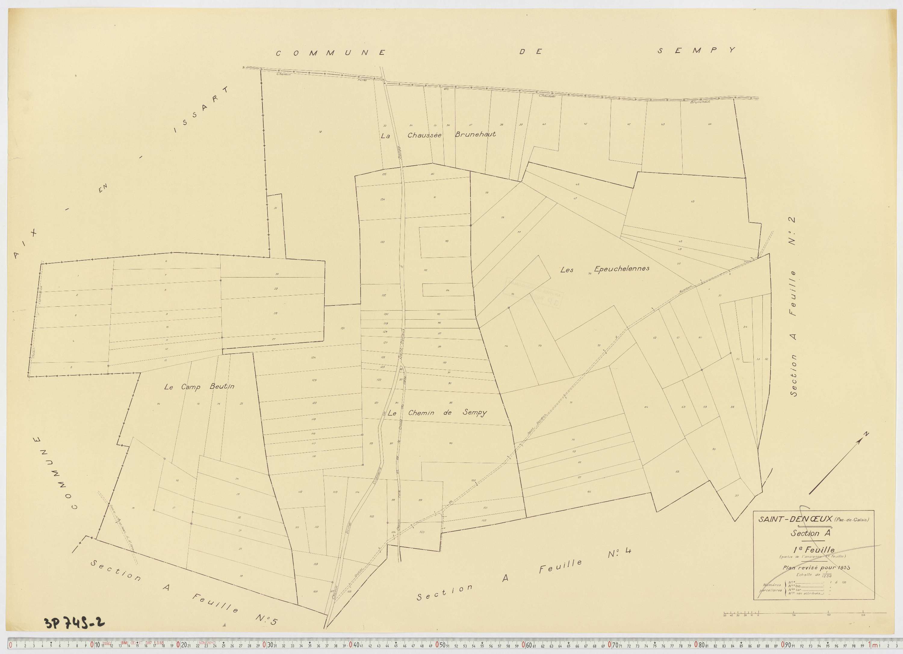 Saint-Denœux - Section A, feuille 1.