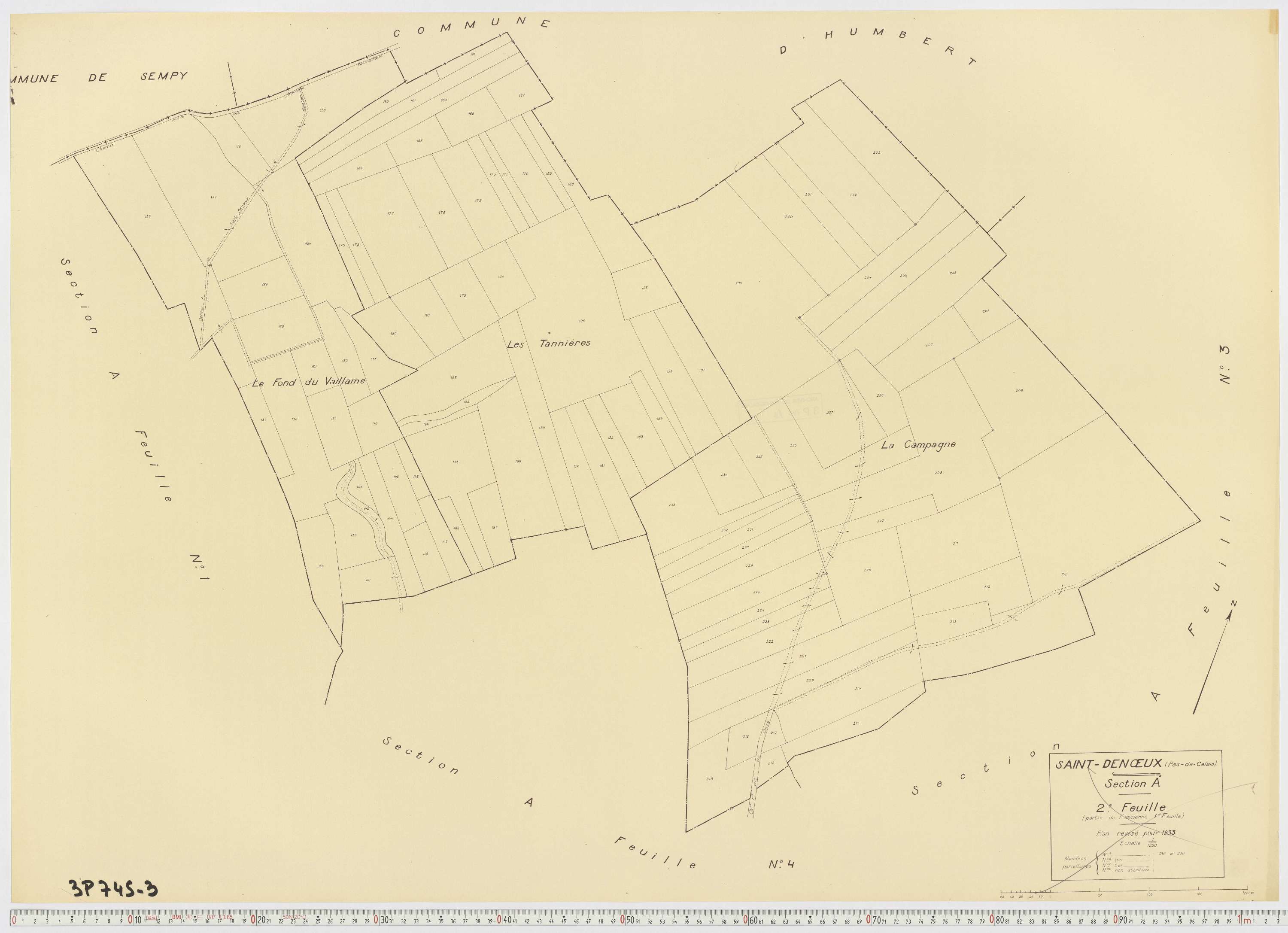 Saint-Denœux - Section A, feuille 2.