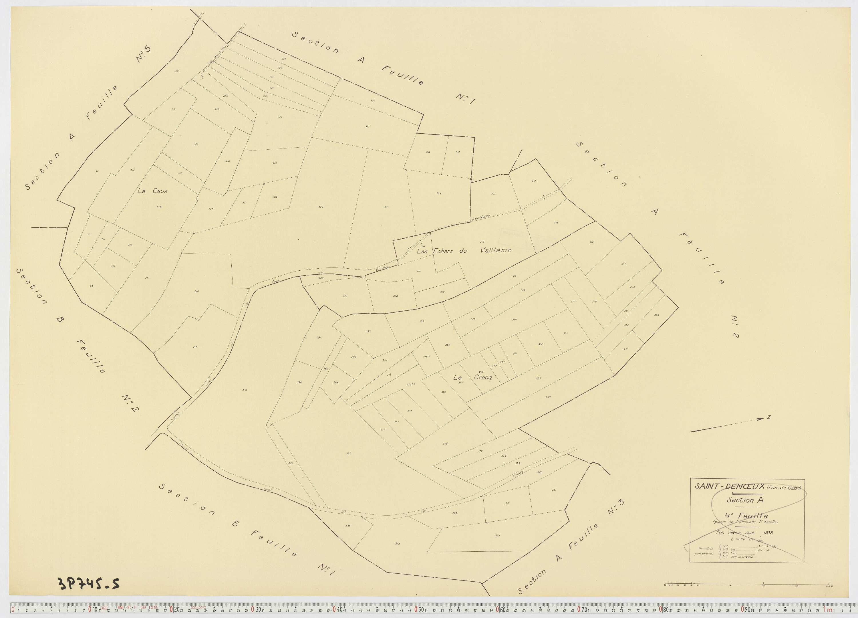 Saint-Denœux - Section A, feuille 4.