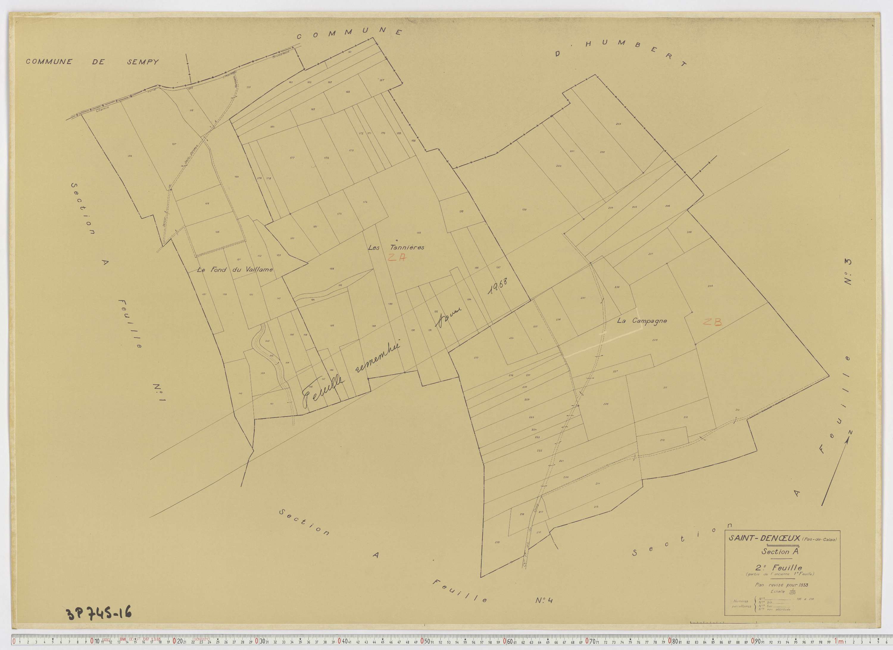 Saint-Denœux - Section A, feuille 2.